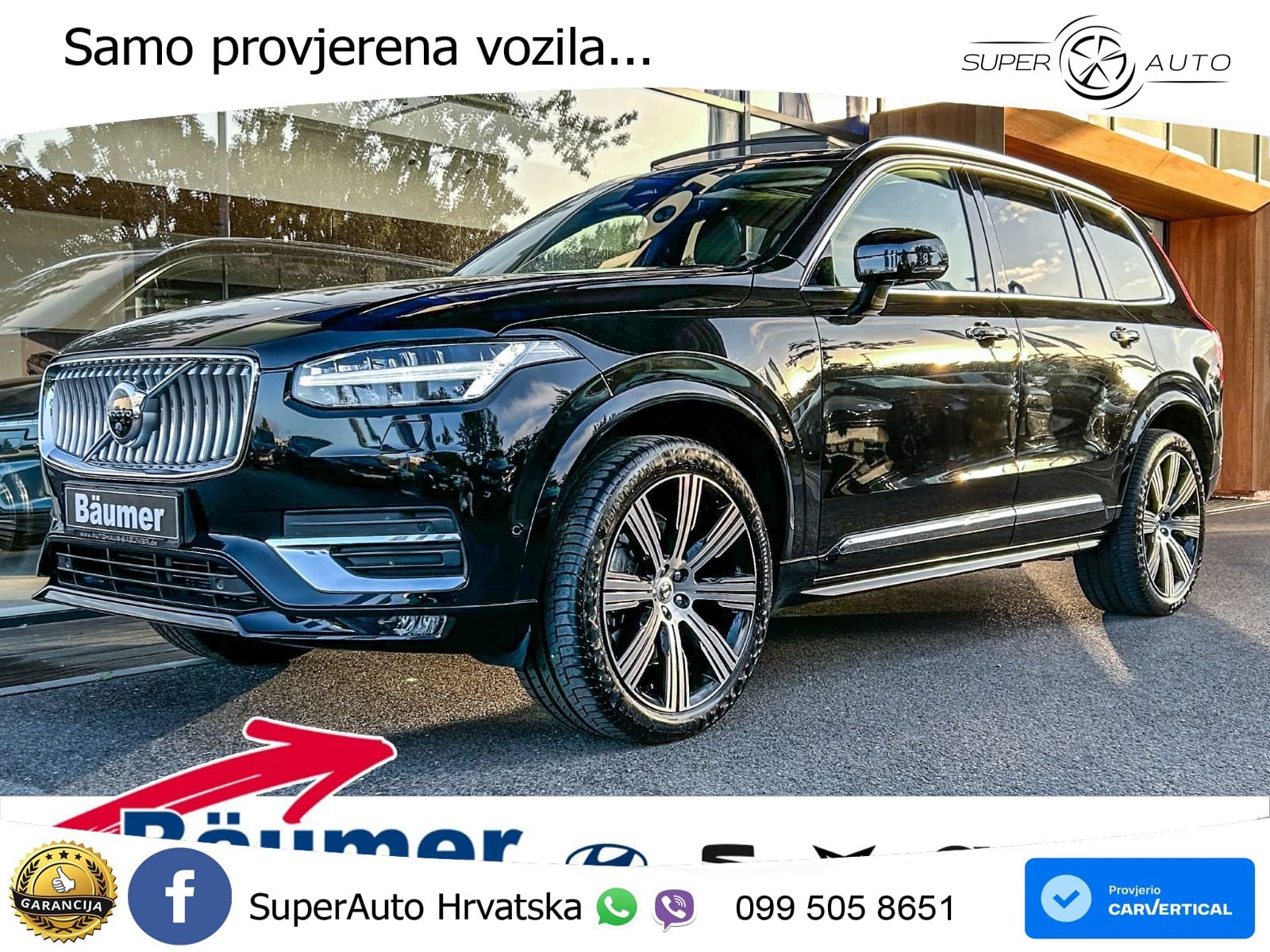 Volvo XC90 2.0 B5 Diesel AWD Automatic ACC+HEAD+4xGR SJED+360+PANO