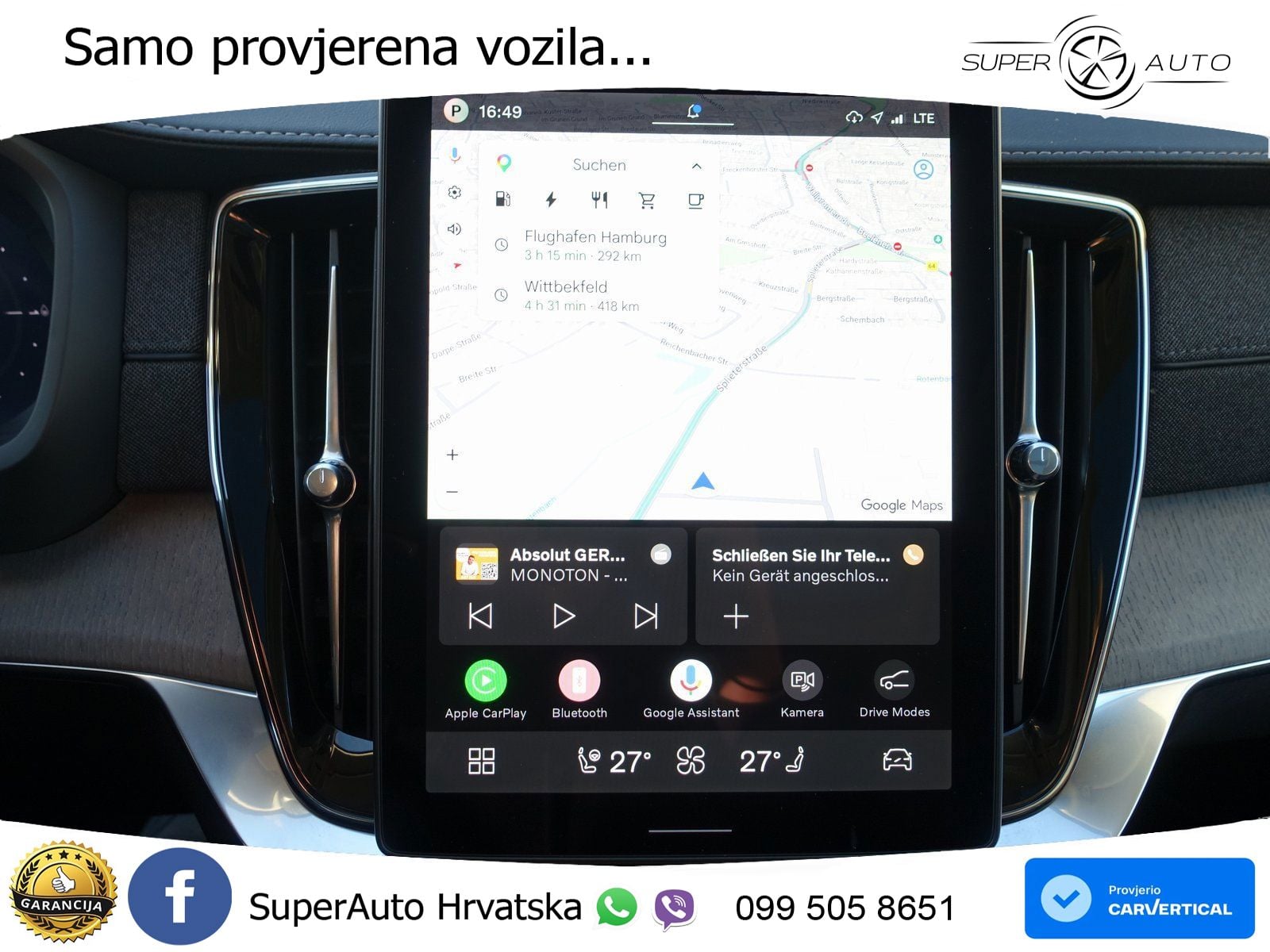 Volvo XC90 2.0 T8 AWD Automatic ACC+HEAD+4xGR SJED+360+PANO