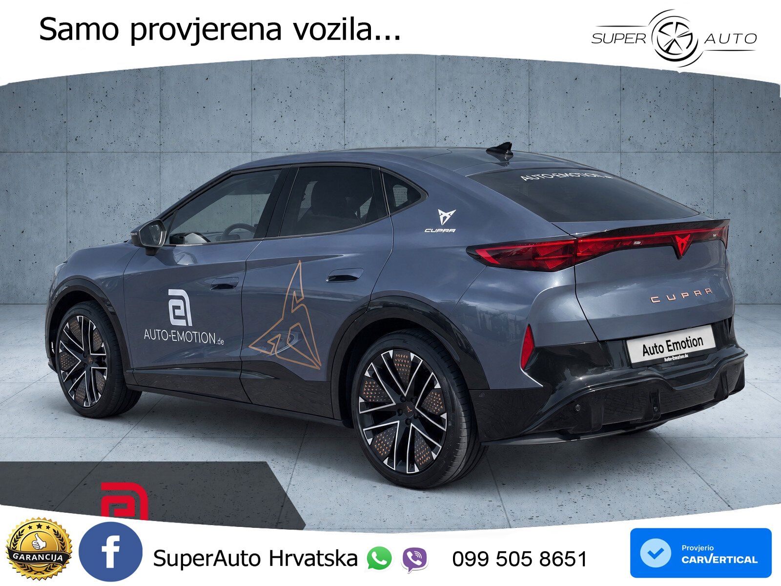 Cupra Tavascan 82 kWh (286 KS) LED+GR SJED+ACC