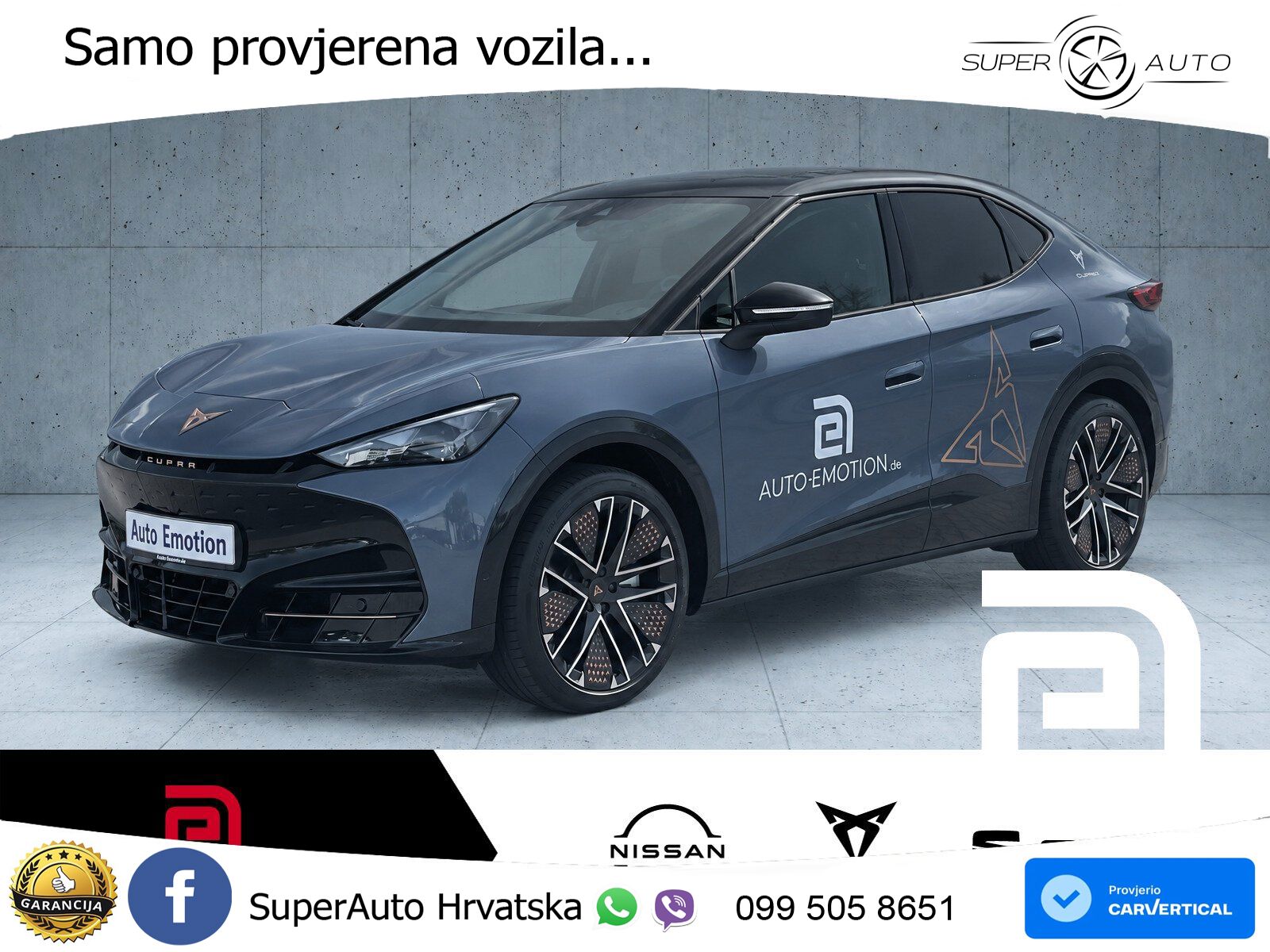 Cupra Tavascan 82 kWh (286 KS) LED+GR SJED+ACC