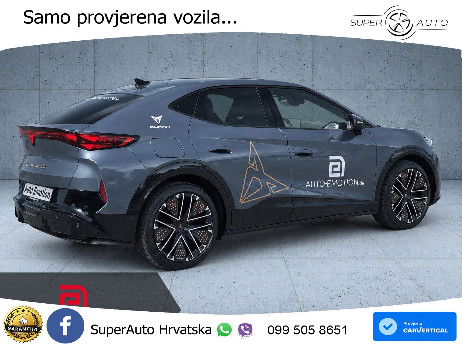Cupra Tavascan 82 kWh (286 KS) LED+GR SJED+ACC