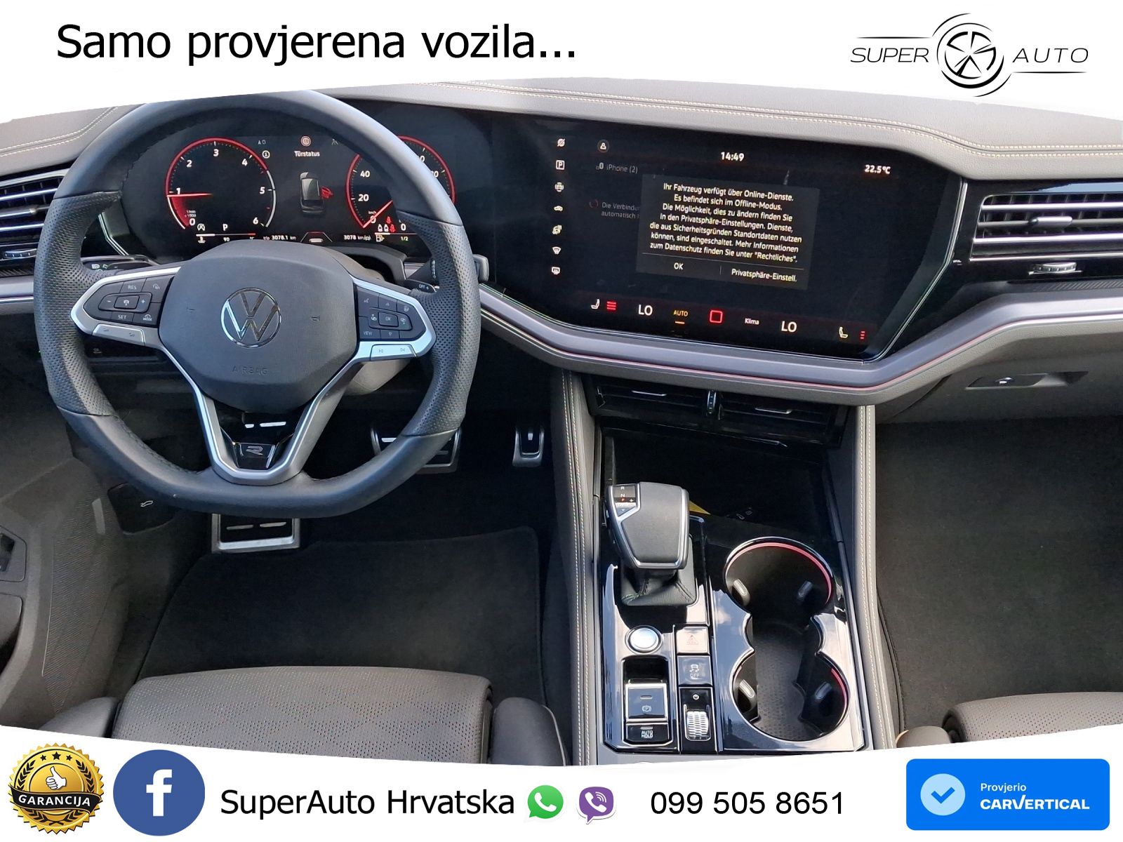 Volkswagen Touareg 3.0 V6 TDI (286 KS) 4MOTION Tiptronic ZRAČNI+ACC+GR SJED+KAM