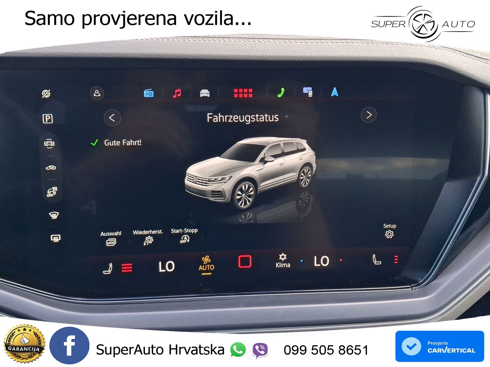 Volkswagen Touareg 3.0 V6 TDI (286 KS) 4MOTION Tiptronic ZRAČNI+ACC+GR SJED+KAM