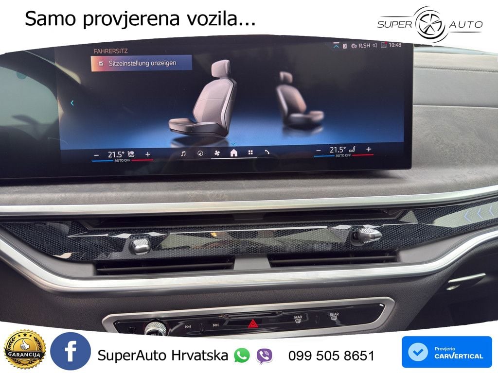 BMW X7 40i (381 KS) xDrive Steptronic ZRAČNI+ACC+GR SJED+KAM+PANO