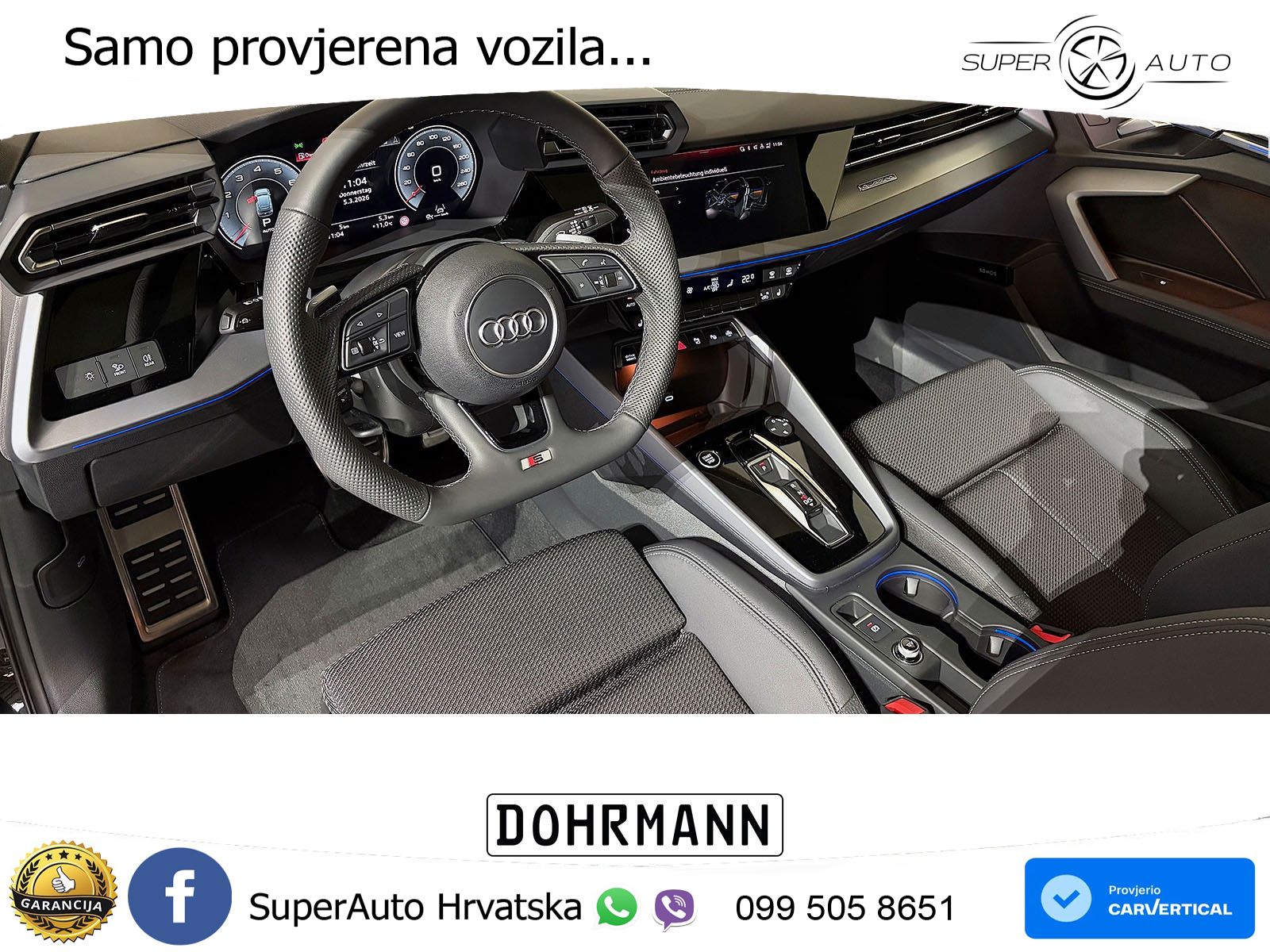 Audi A3 40 TFSI (204 KS) quattro S tronic S line MATRIX+GR SJED+KAM