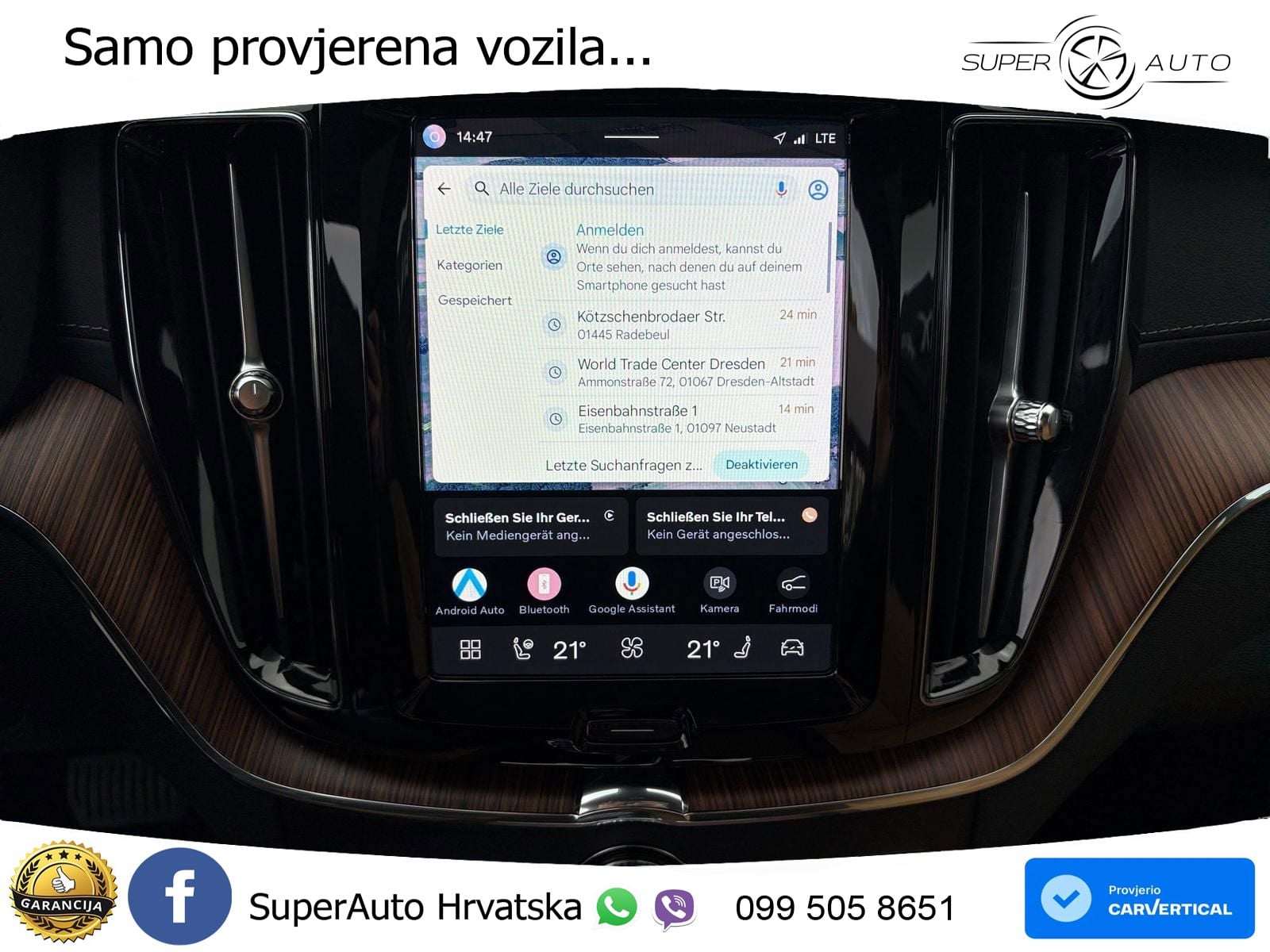 Volvo XC60 T8 AWD Geartronic ZRAČNI+ACC+4xGR SJED+KAM
