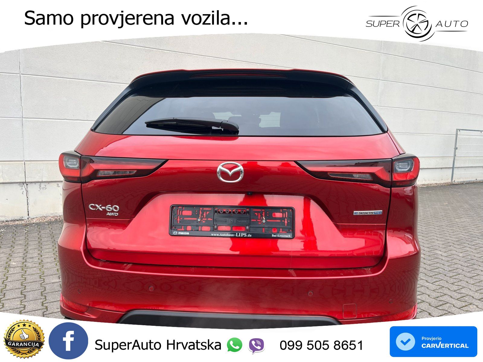 Mazda CX-60 2.5 e-Skyactiv (328 KS) AWD Automatic LED+GR SJED+ACC