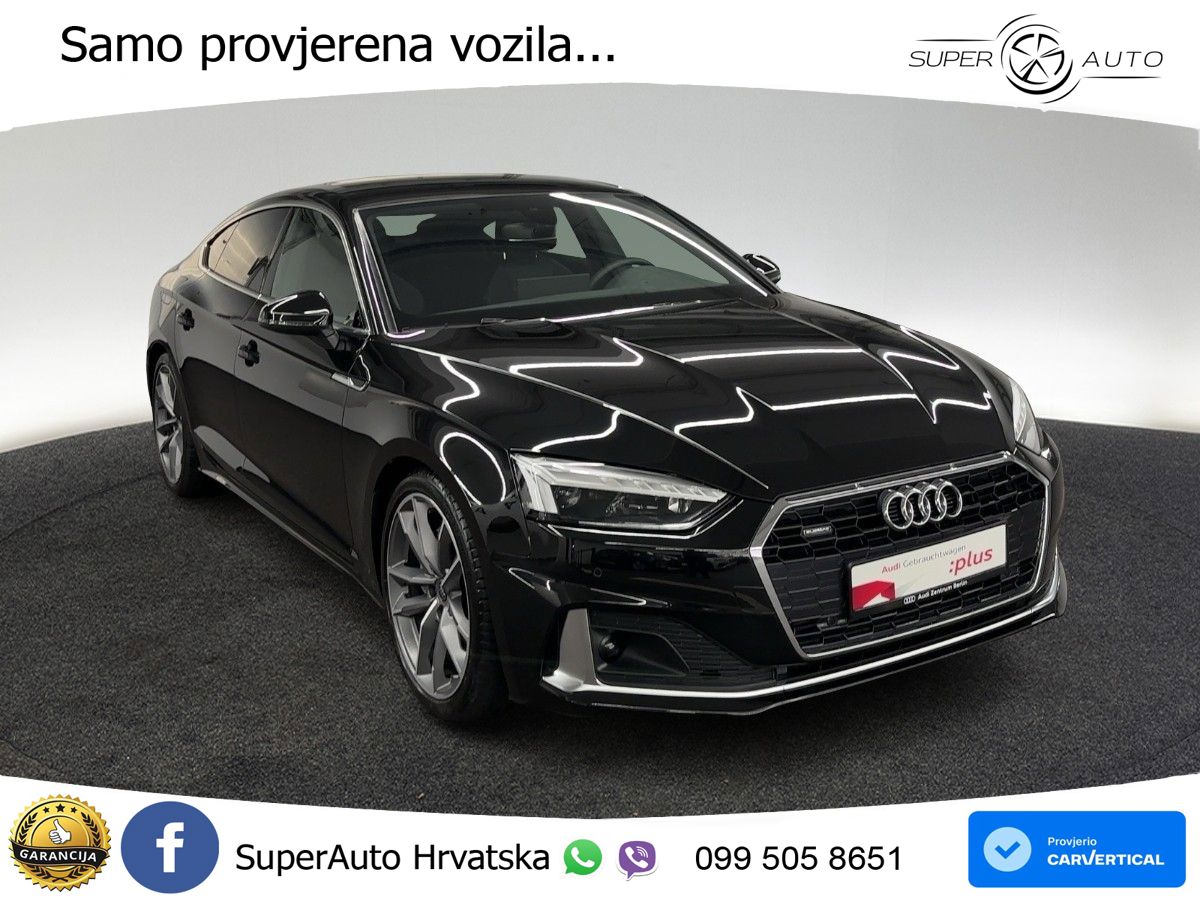 Audi A5 Sportback  40 TFSI (204 KS) quattro S tronic advanced MATRIX+GR SJED+KAM