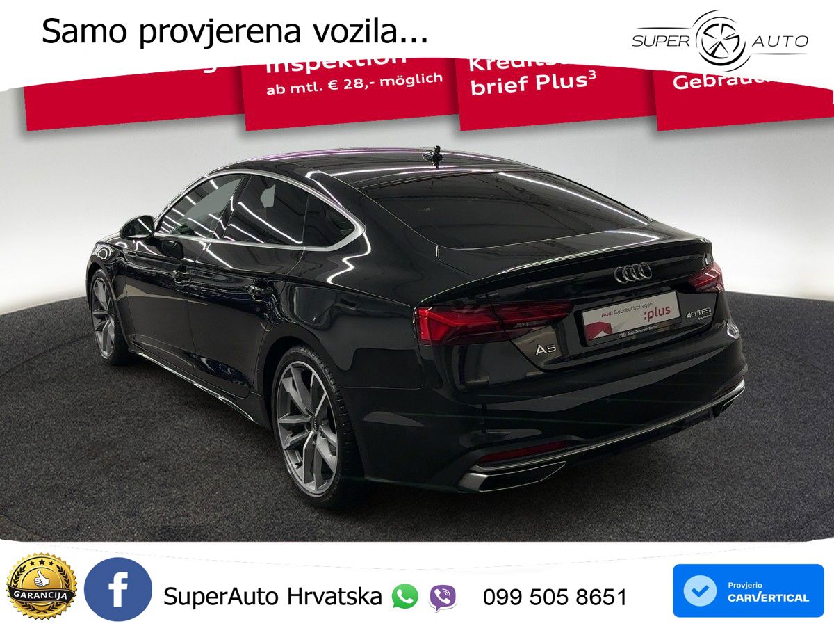 Audi A5 Sportback  40 TFSI (204 KS) quattro S tronic advanced MATRIX+GR SJED+KAM