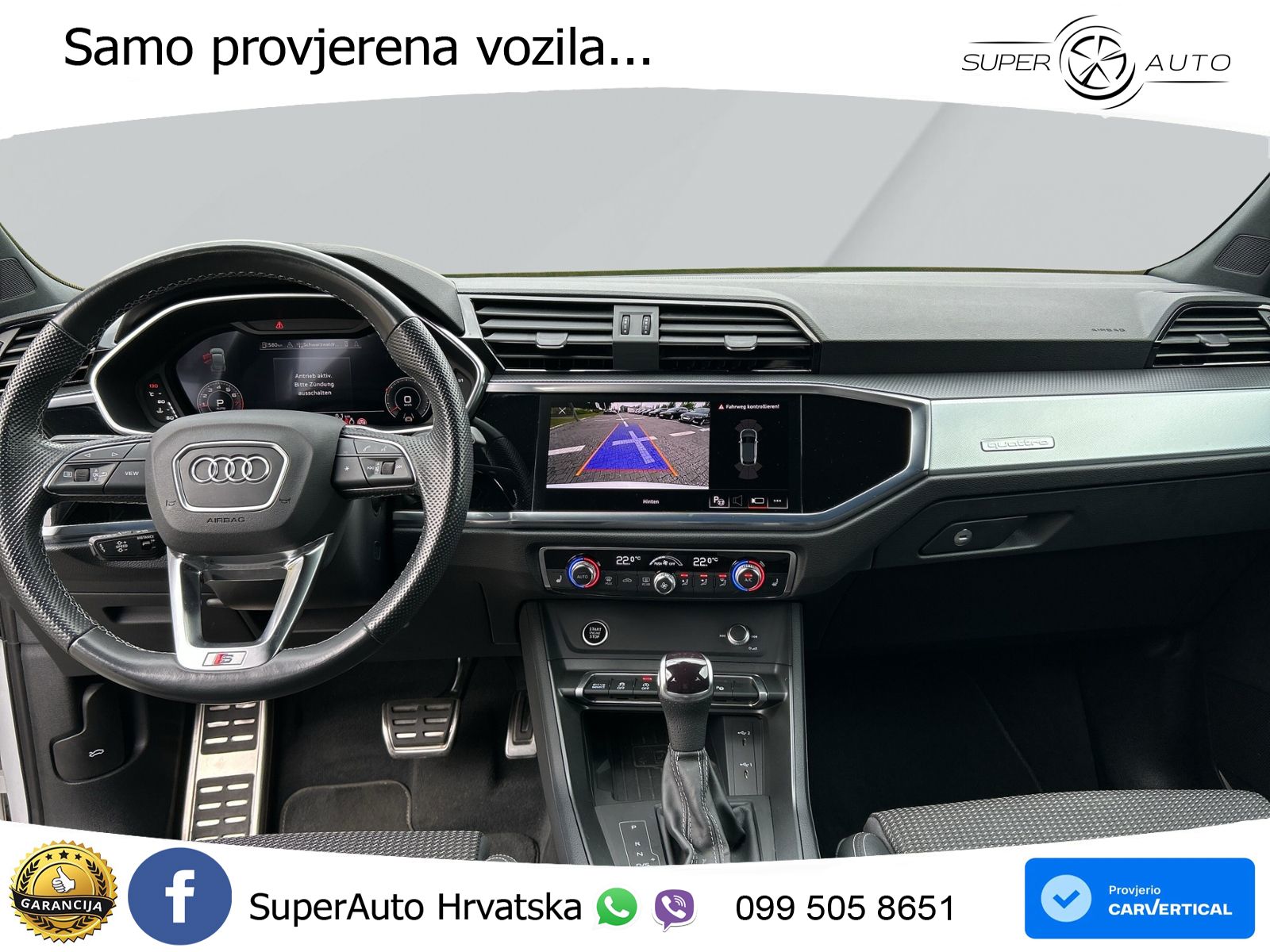 Audi Q3 II Sportback 45 TFSI (245 KS) quattro S tronic S line MATRIX+GR SJED+KAM