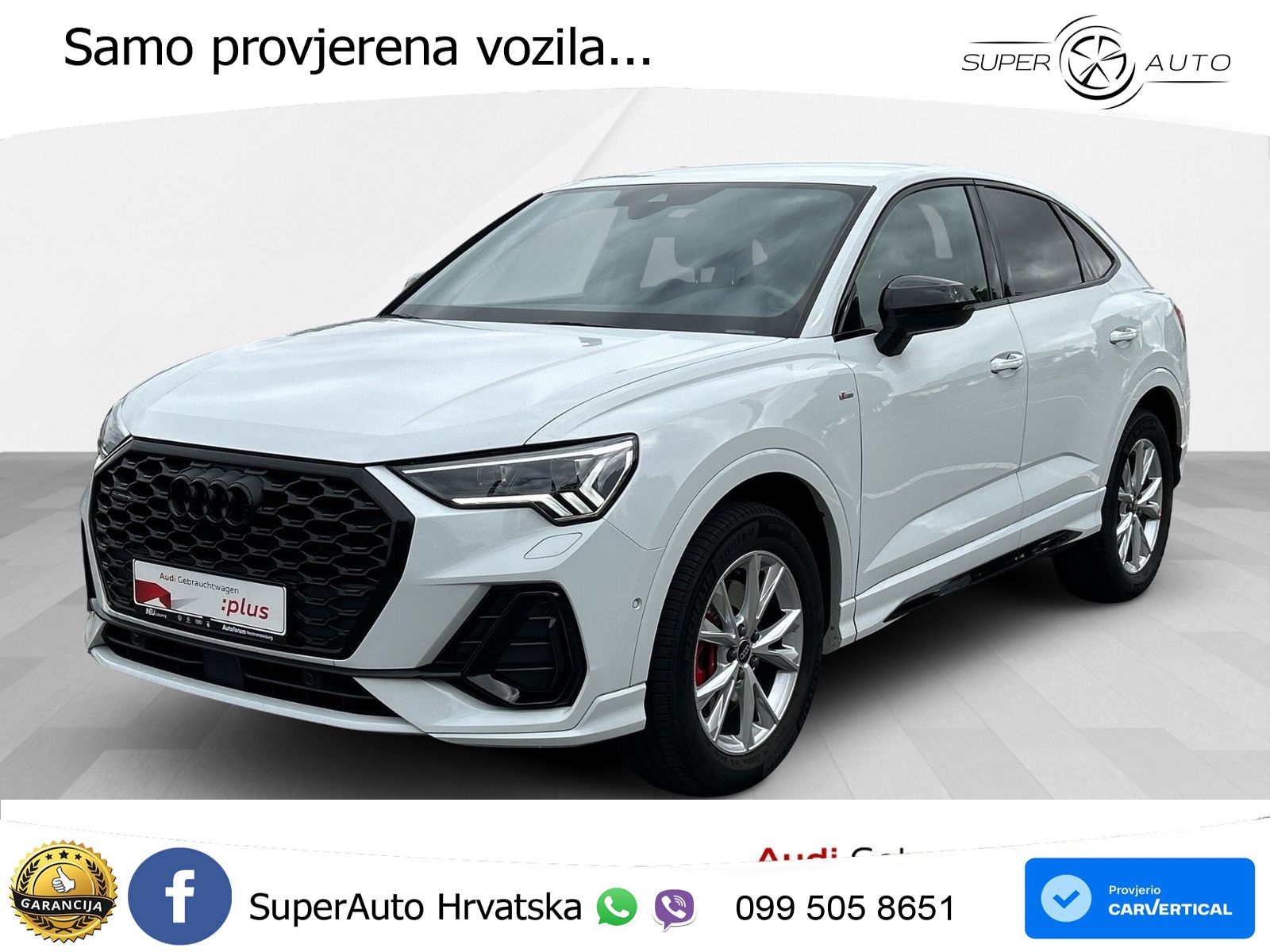 Audi Q3 II Sportback 45 TFSI (245 KS) quattro S tronic S line MATRIX+GR SJED+KAM
