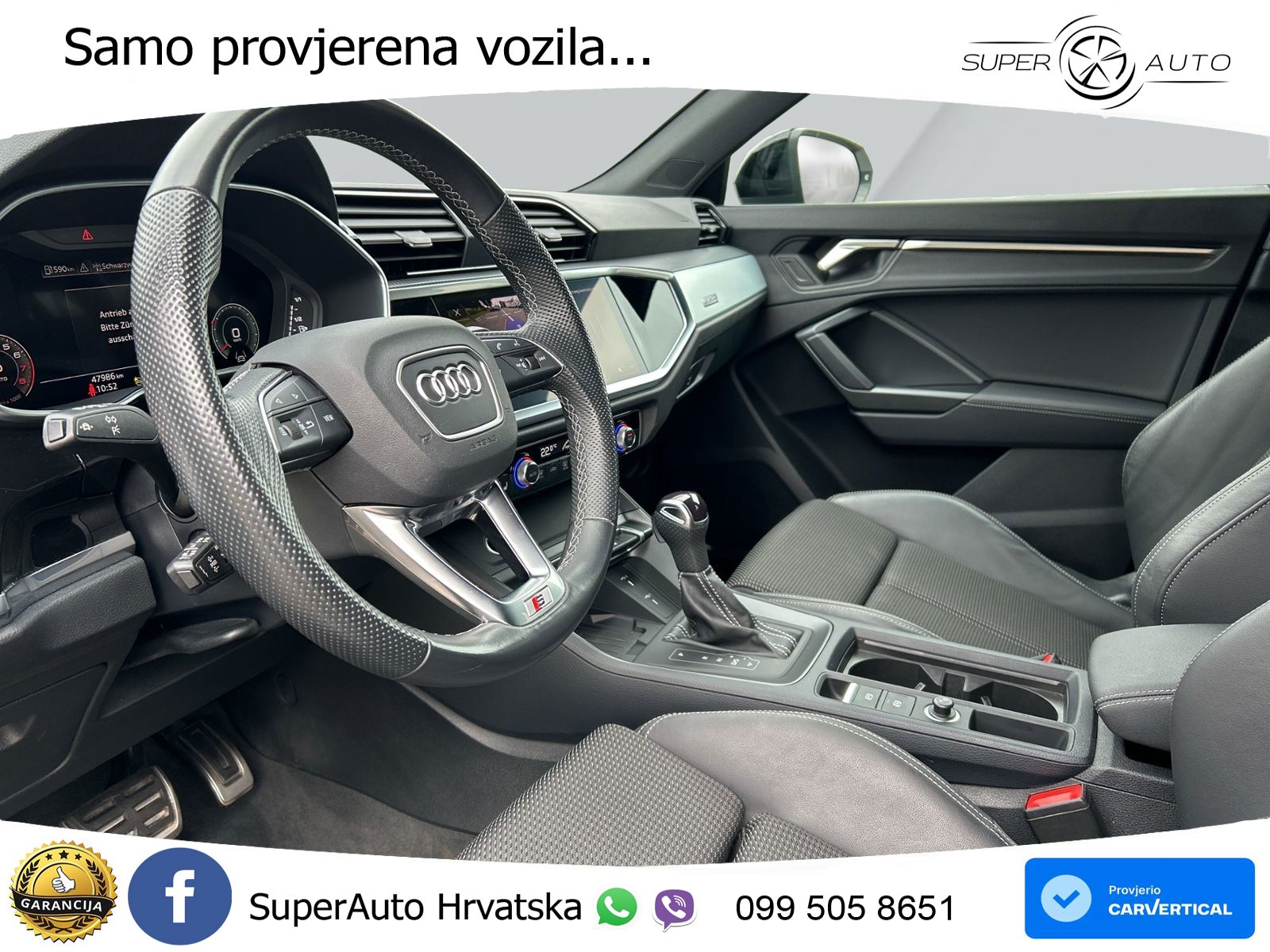 Audi Q3 II Sportback 45 TFSI (245 KS) quattro S tronic S line MATRIX+GR SJED+KAM