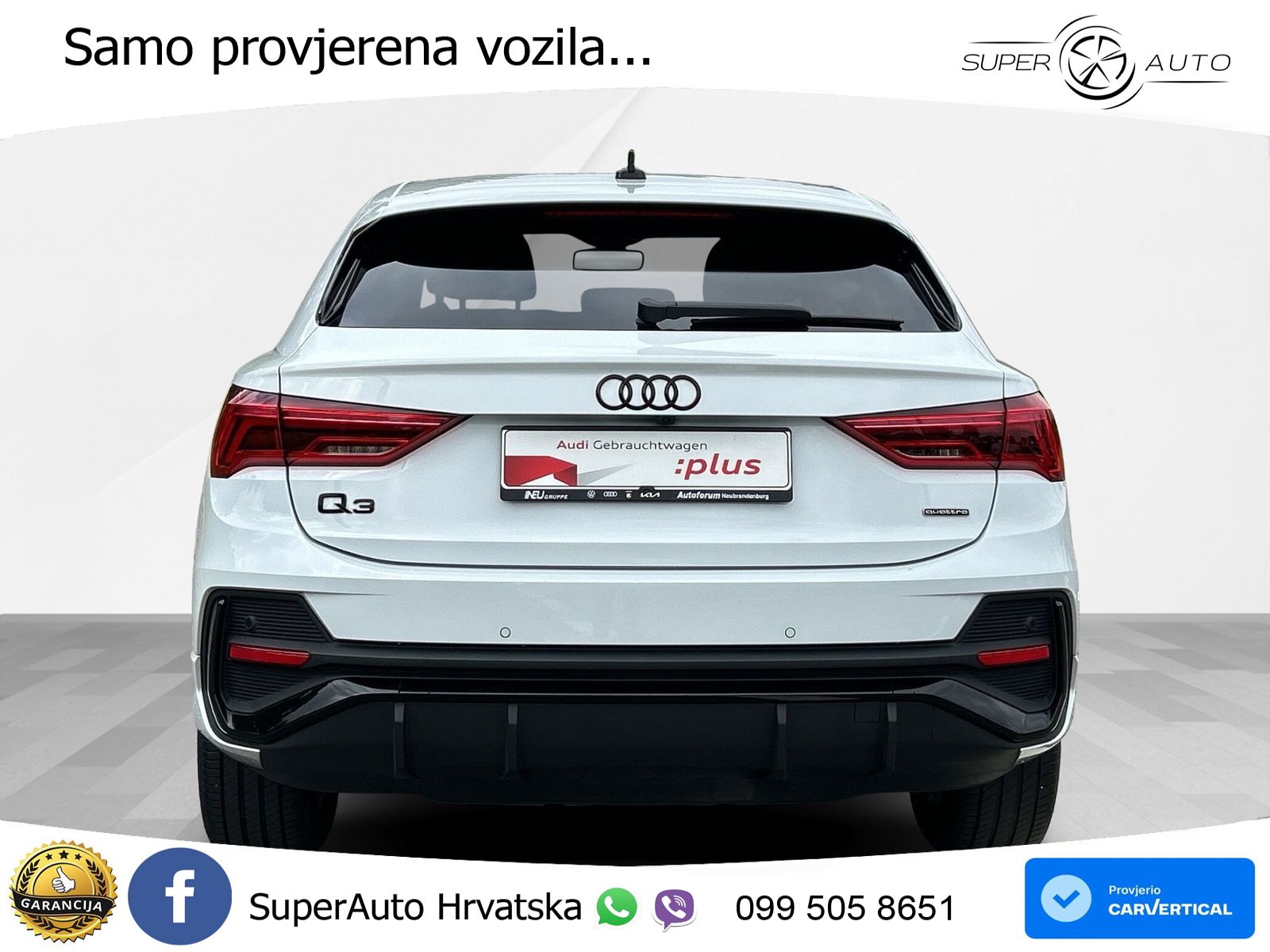 Audi Q3 II Sportback 45 TFSI (245 KS) quattro S tronic S line MATRIX+GR SJED+KAM