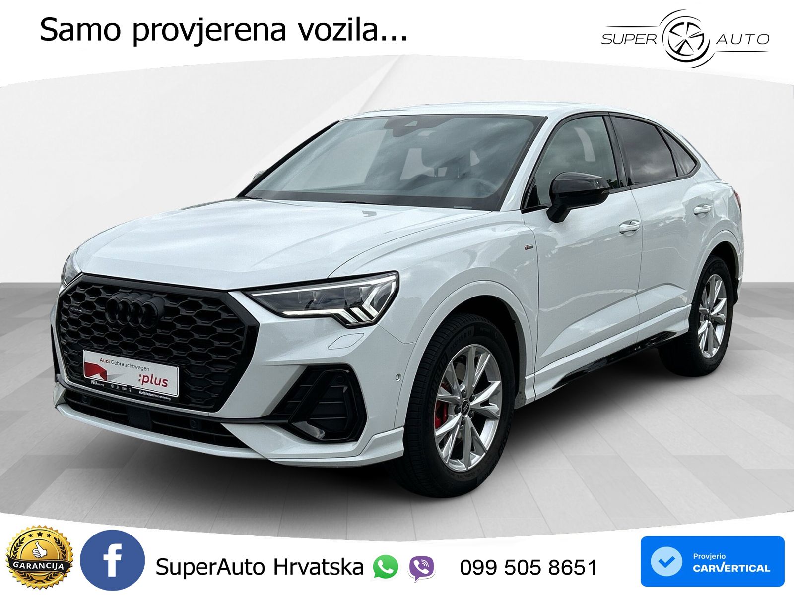 Audi Q3 II Sportback 45 TFSI (245 KS) quattro S tronic S line MATRIX+GR SJED+KAM