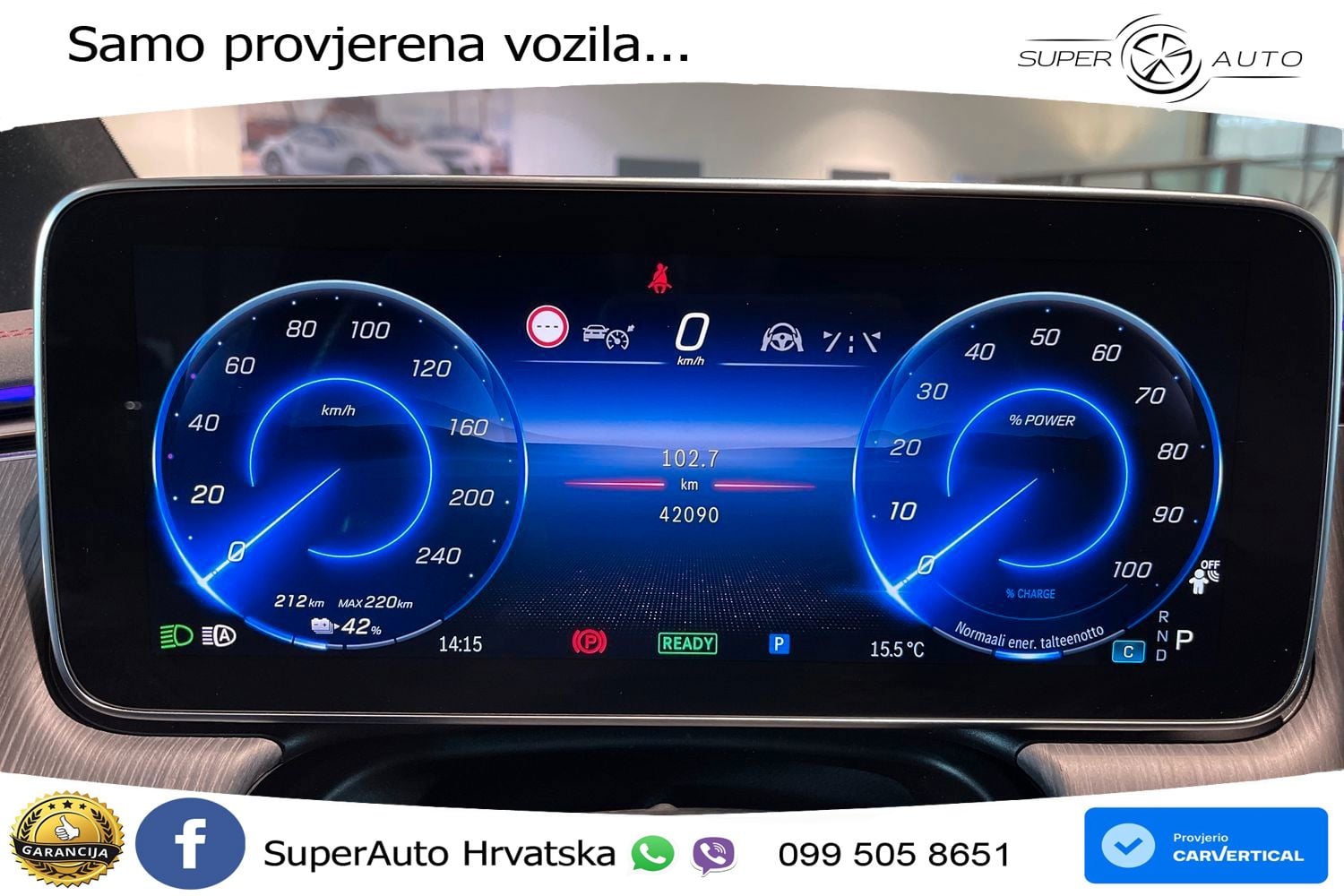 Mercedes EQE SUV 500 100 kWh (408 KS) 4MATIC AMG LED+GR SJED+ACC