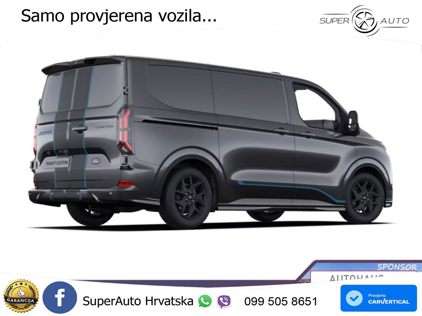 Ford E-Transit Custom 71kWh Sport L1 LED UVP-35%* 218 KS