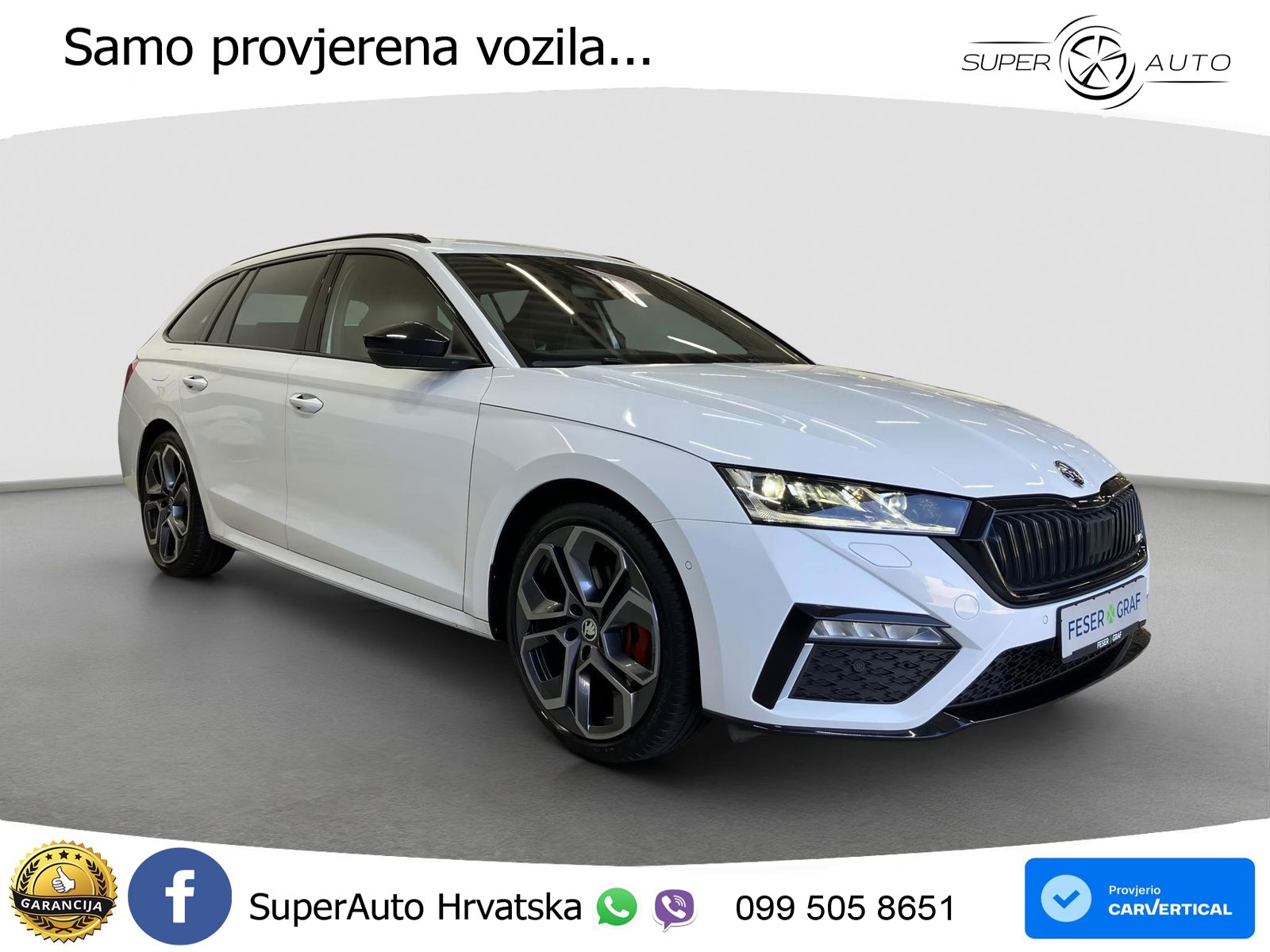 Škoda Octavia Combi RS 2.0 TDI (200 KS) DSG MATRIX+GR SJED+KAM