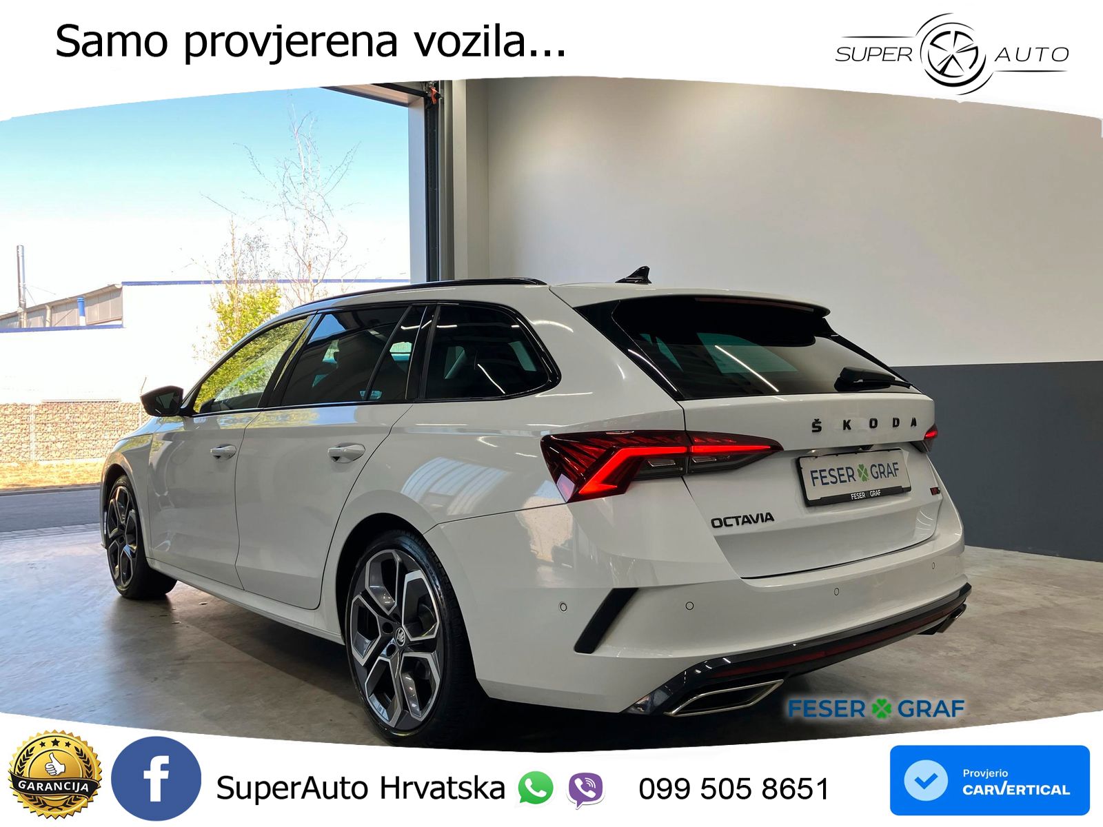 Škoda Octavia Combi RS 2.0 TDI (200 KS) DSG MATRIX+GR SJED+KAM