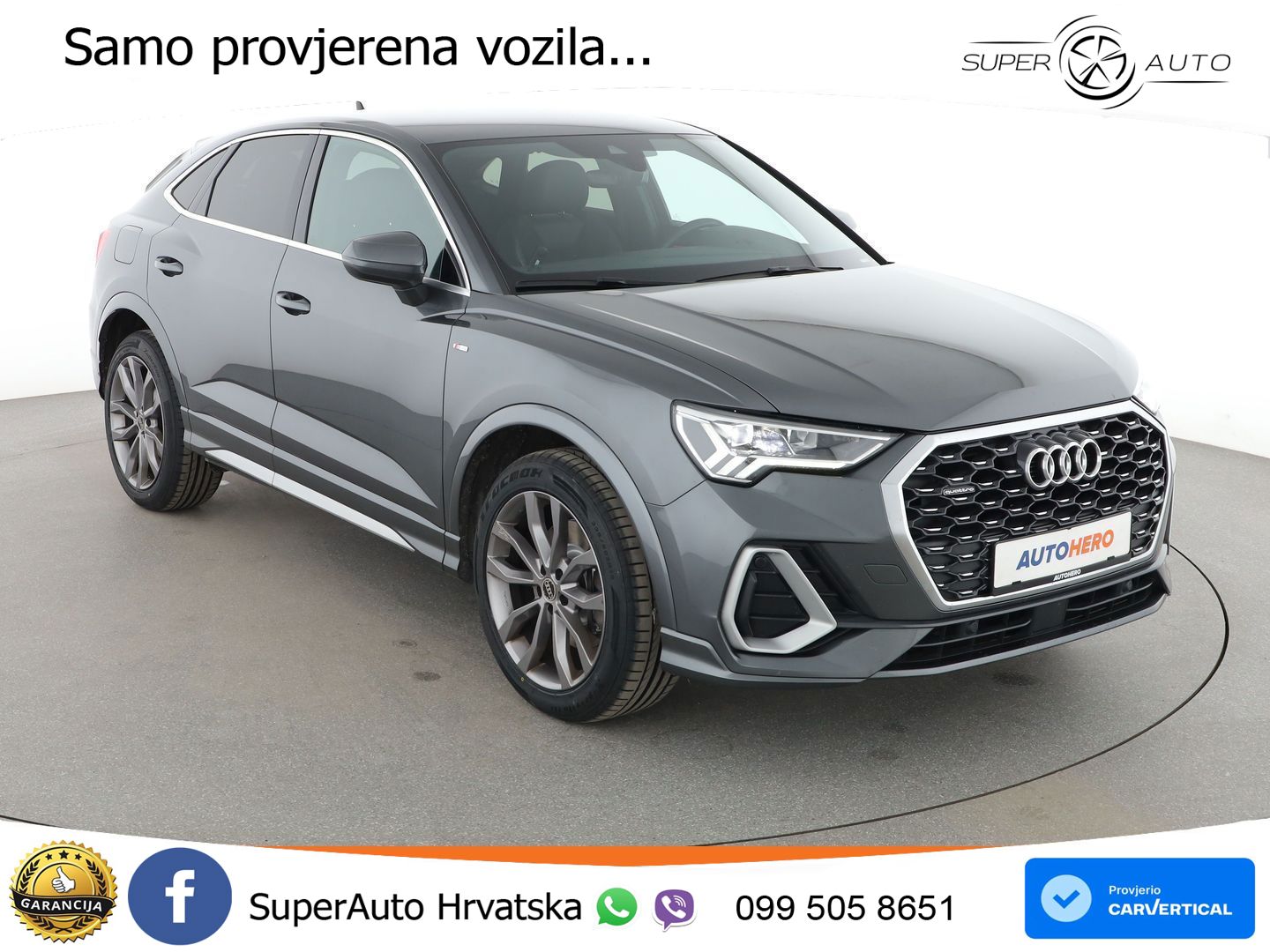 Audi Q3 II Sportback 45 TFSI (230 KS) quattro S tronic S line LED+GR SJED+ACC