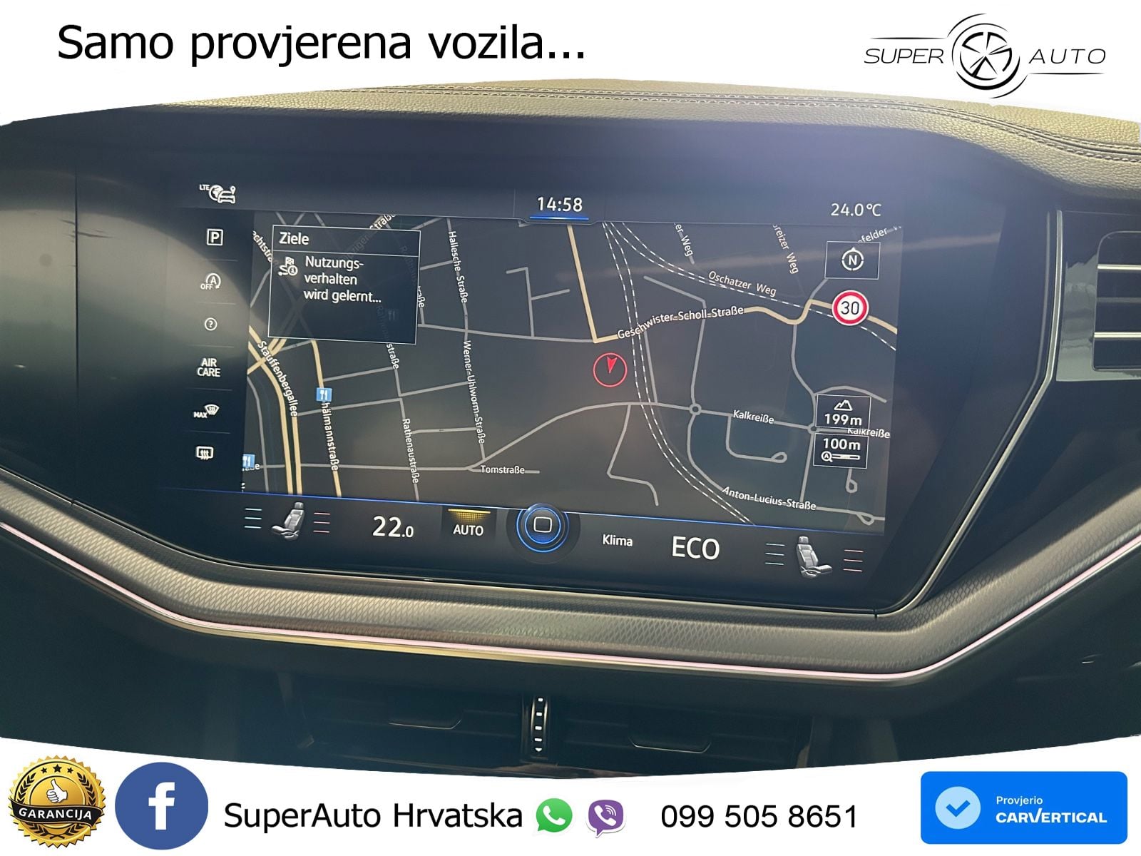Volkswagen Touareg 3.0 V6 TDI (286 KS) 4MOTION Tiptronic R-Line ZRAČNI+ACC+GR SJED+KAM+PANO