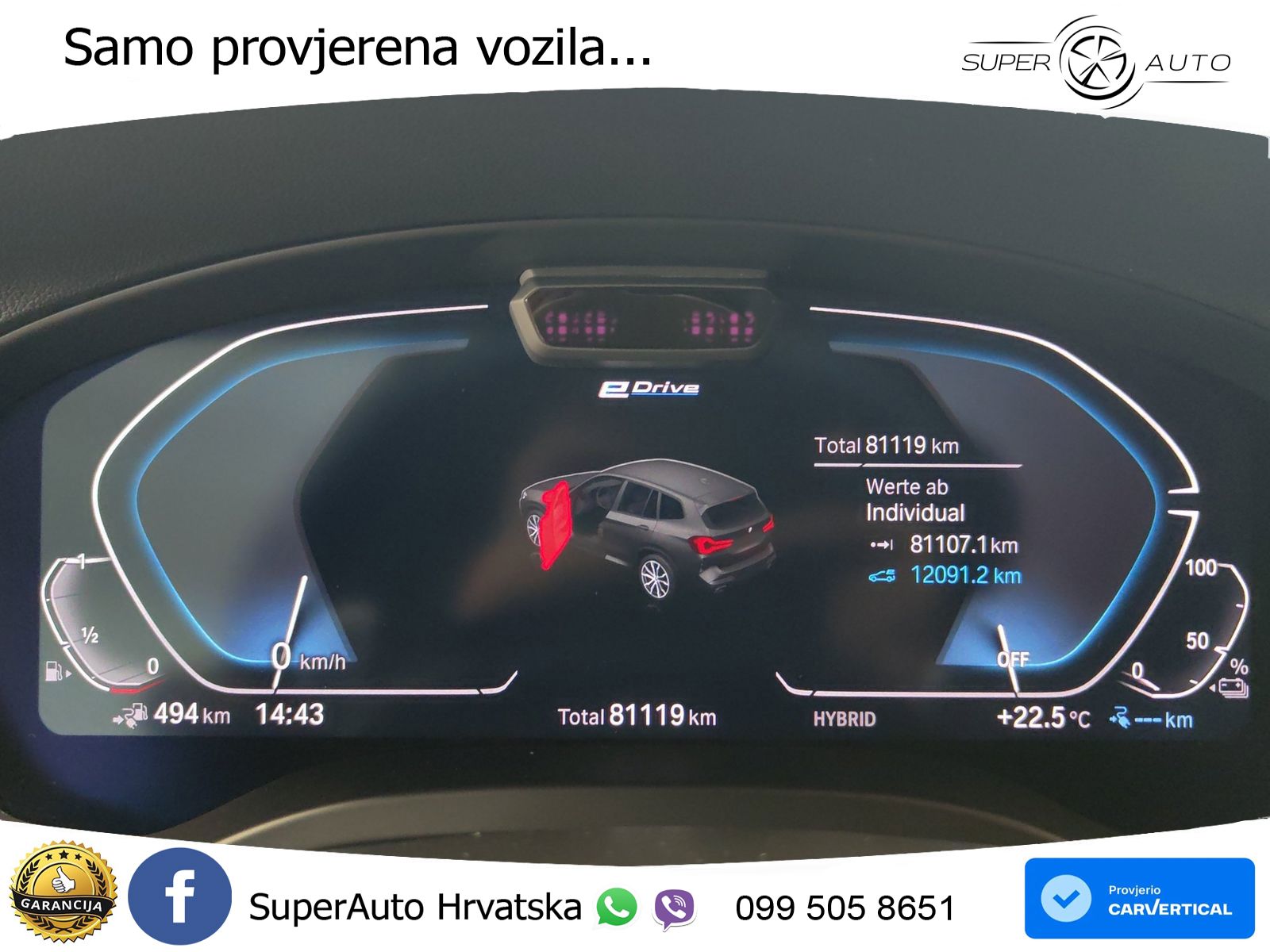 BMW X3 30e xDrive Steptronic M Sport LED+GR SJED+ACC