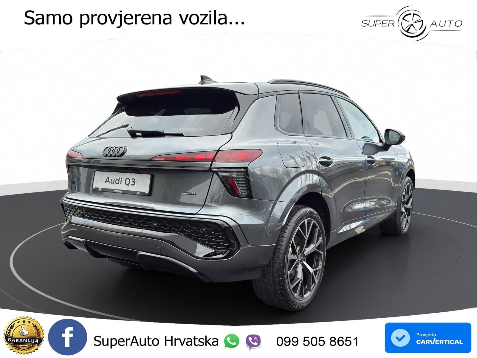 Audi Q3 2.0 TFSI (265 KS) quattro S tronic LED+GR SJED+ACC