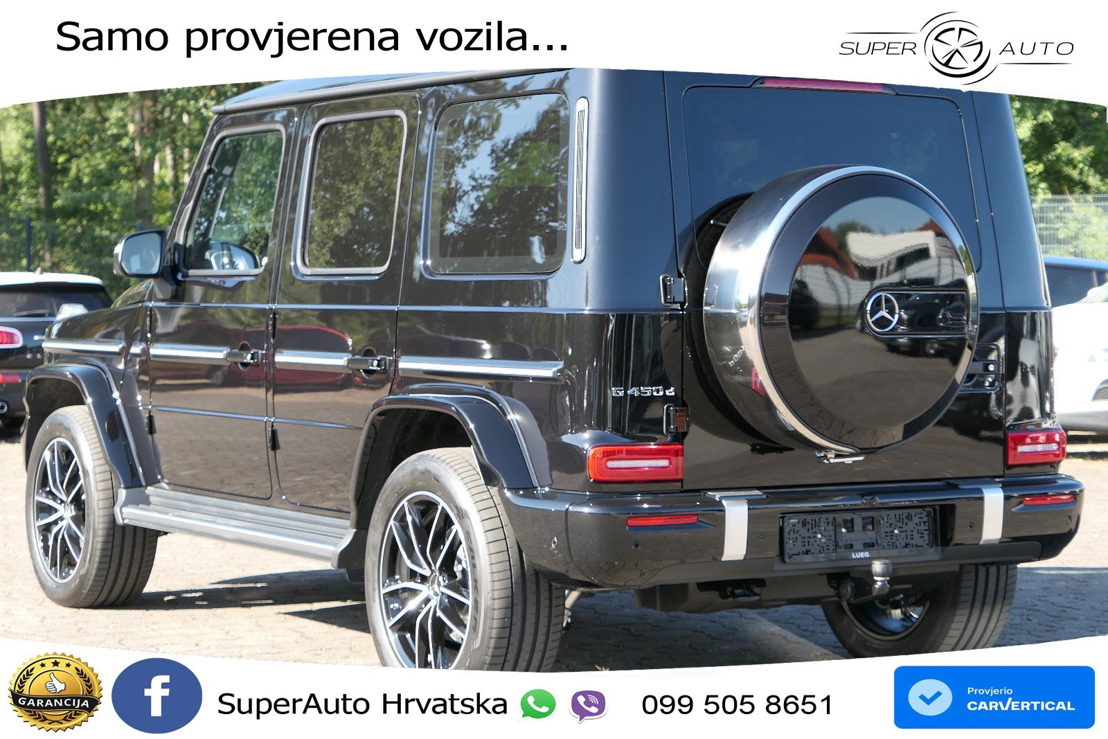 Mercedes G 450d Long (367 KS) 4MATIC 9G-TRONIC Exclusive LED+GR SJED+ACC