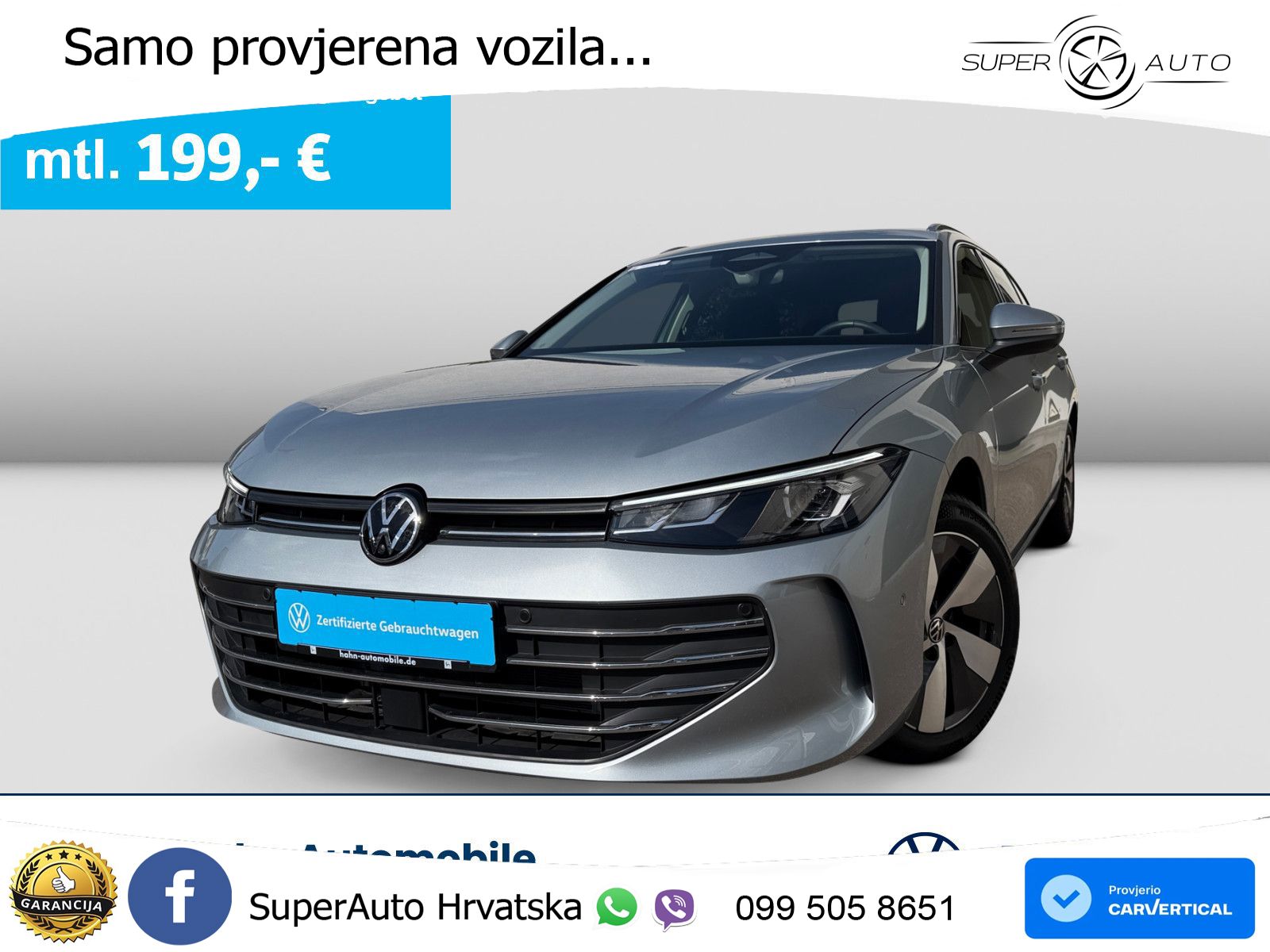 Volkswagen Passat Variant 1.5 eTSI (150 KS) DSG Business LED+GR SJED+ACC