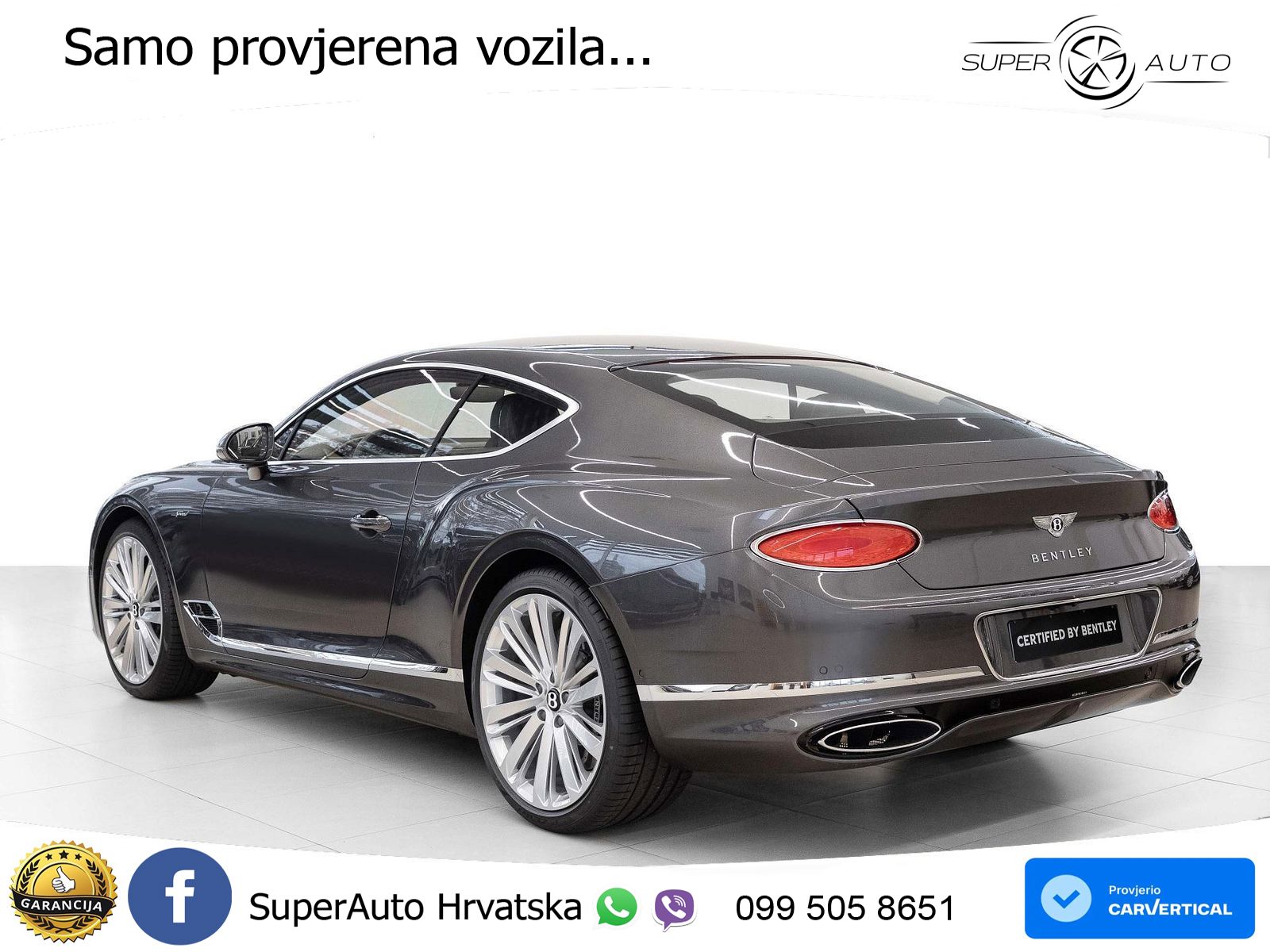 Bentley Continental GT III Speed 6.0 TSI W12 (659 KS) AWD DCT ZRAČNI+ACC+GR SJED+KAM