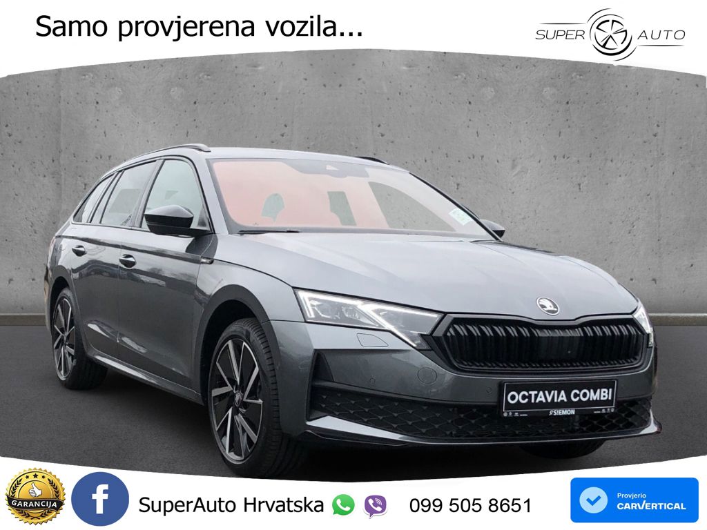 Škoda Octavia Combi 2.0 TDI (150 KS) DSG SportLine LED+GR SJED+ACC