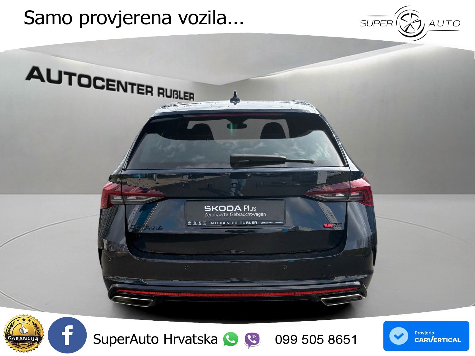 Škoda Octavia Combi RS 2.0 TSI (245 KS) DSG LED+GR SJED+ACC