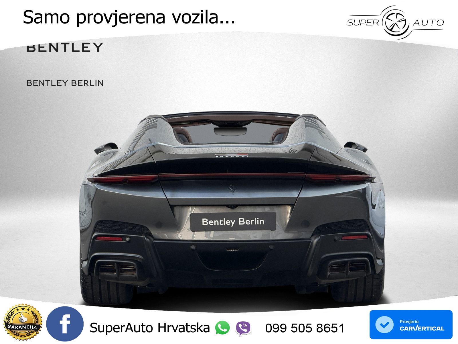 Ferrari 12Cilindri Spider 6.5 V12 (830 KS) F1 DCT ZRAČNI+ACC+GR SJED+360