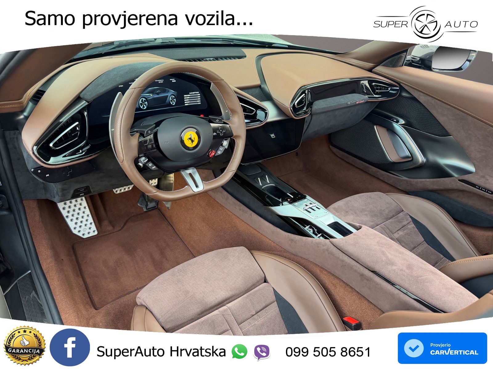 Ferrari 12Cilindri Spider 6.5 V12 (830 KS) F1 DCT ZRAČNI+ACC+GR SJED+360