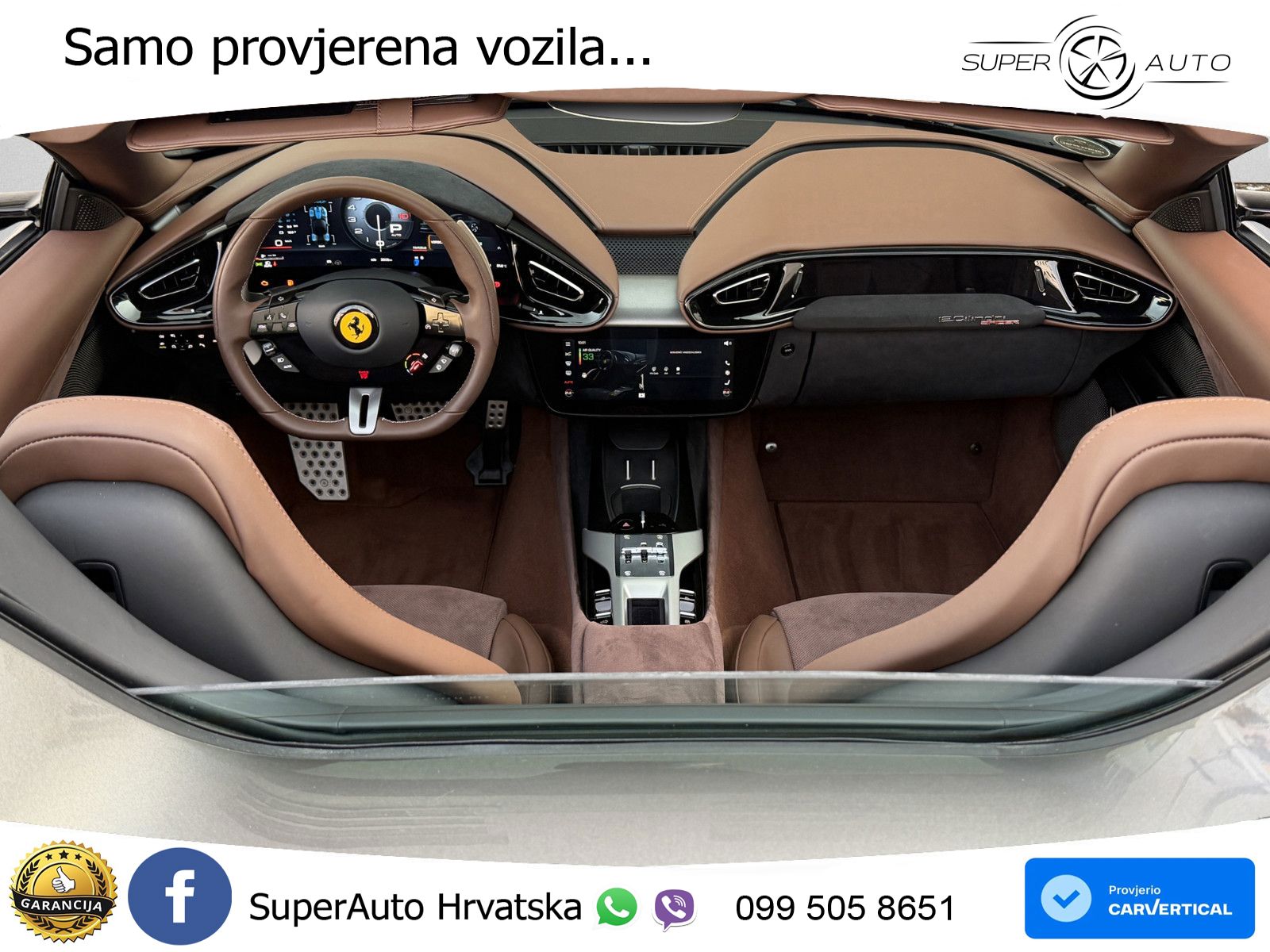 Ferrari 12Cilindri Spider 6.5 V12 (830 KS) F1 DCT ZRAČNI+ACC+GR SJED+360