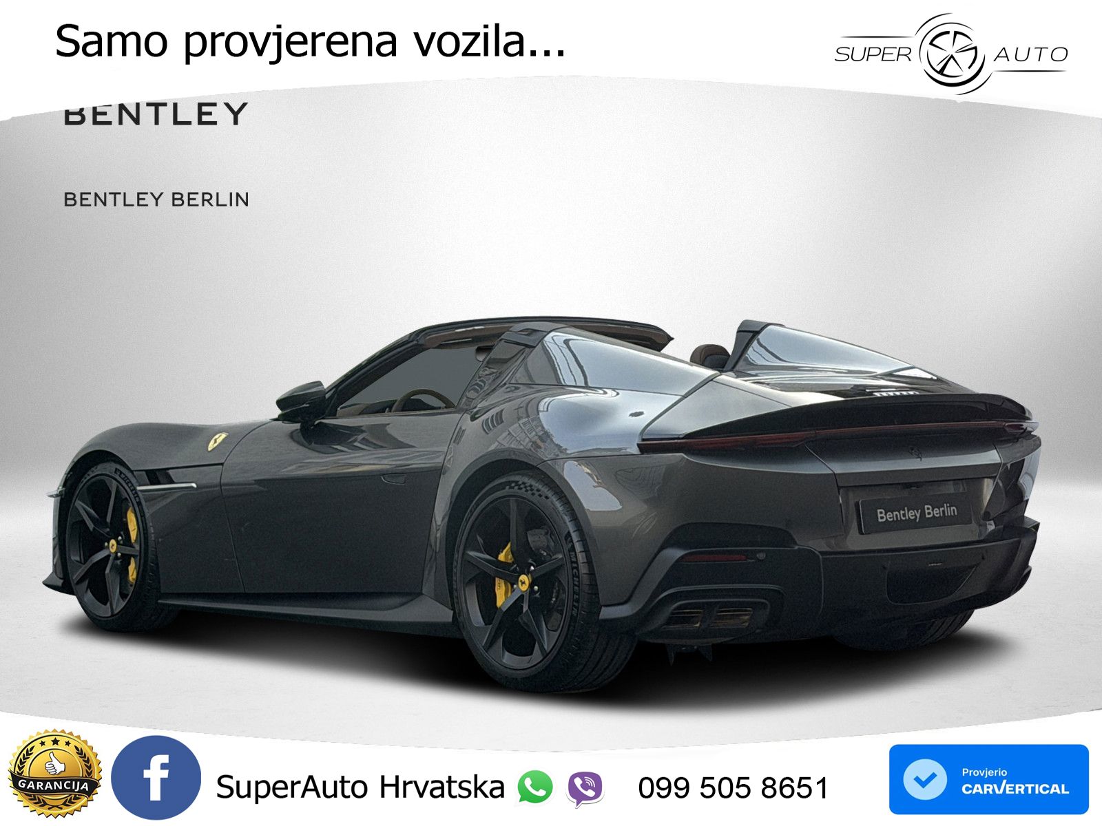 Ferrari 12Cilindri Spider 6.5 V12 (830 KS) F1 DCT ZRAČNI+ACC+GR SJED+360