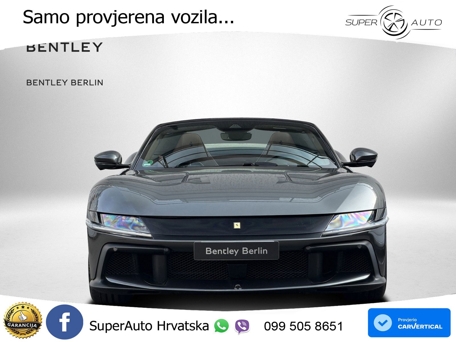 Ferrari 12Cilindri Spider 6.5 V12 (830 KS) F1 DCT ZRAČNI+ACC+GR SJED+360
