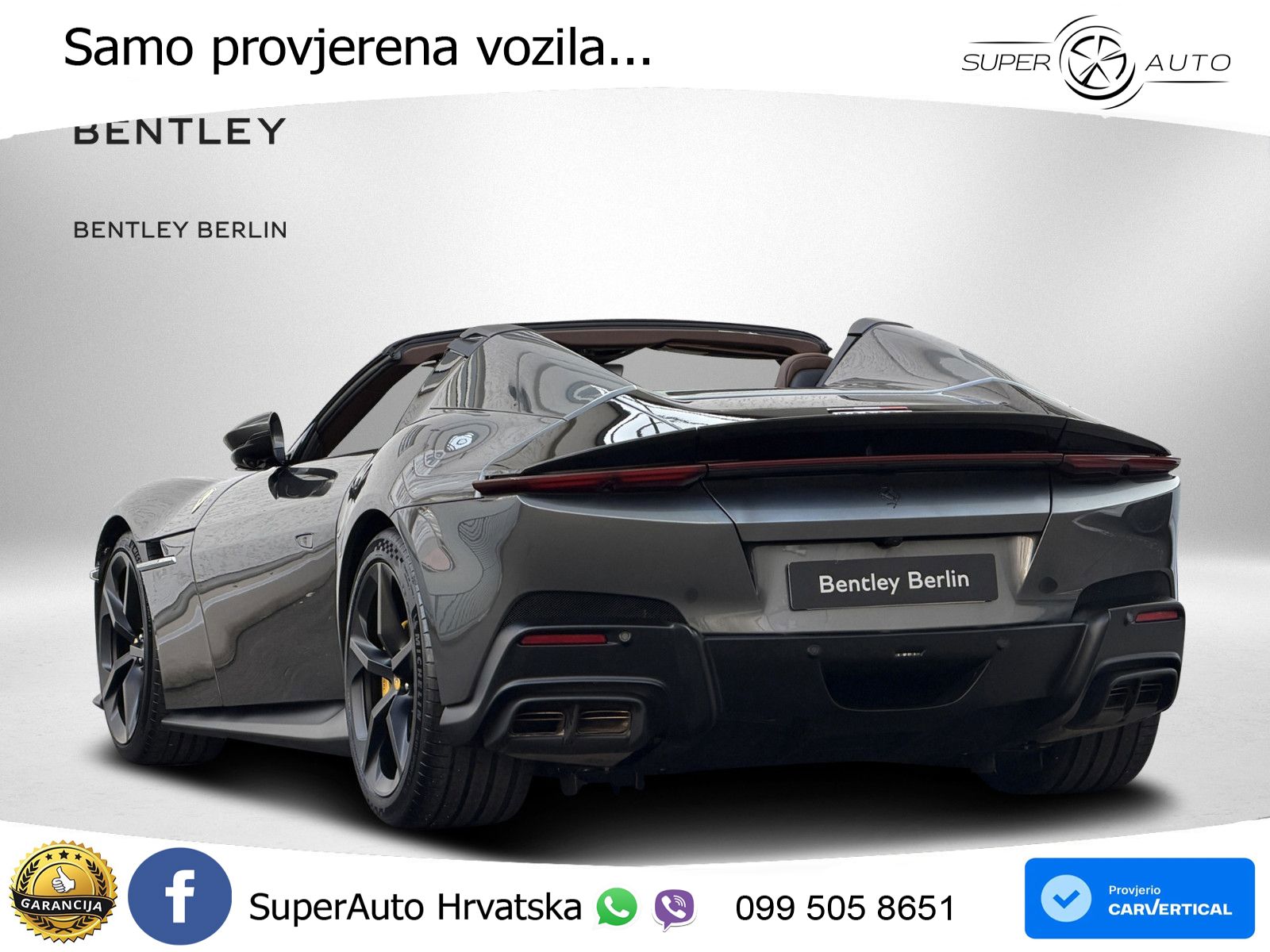 Ferrari 12Cilindri Spider 6.5 V12 (830 KS) F1 DCT ZRAČNI+ACC+GR SJED+360