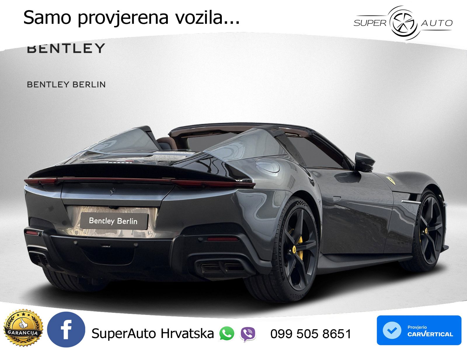 Ferrari 12Cilindri Spider 6.5 V12 (830 KS) F1 DCT ZRAČNI+ACC+GR SJED+360