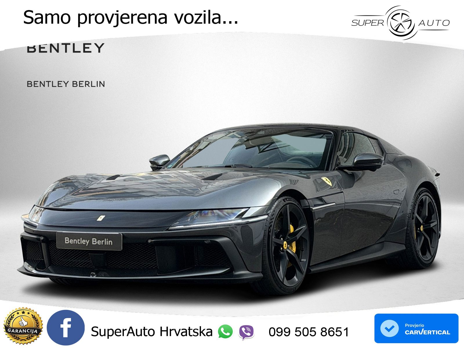 Ferrari 12Cilindri Spider 6.5 V12 (830 KS) F1 DCT ZRAČNI+ACC+GR SJED+360