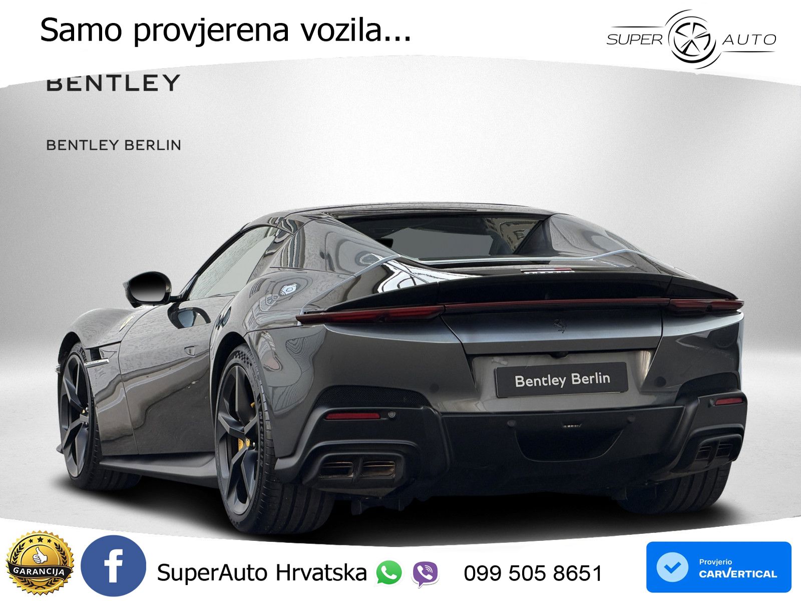 Ferrari 12Cilindri Spider 6.5 V12 (830 KS) F1 DCT ZRAČNI+ACC+GR SJED+360