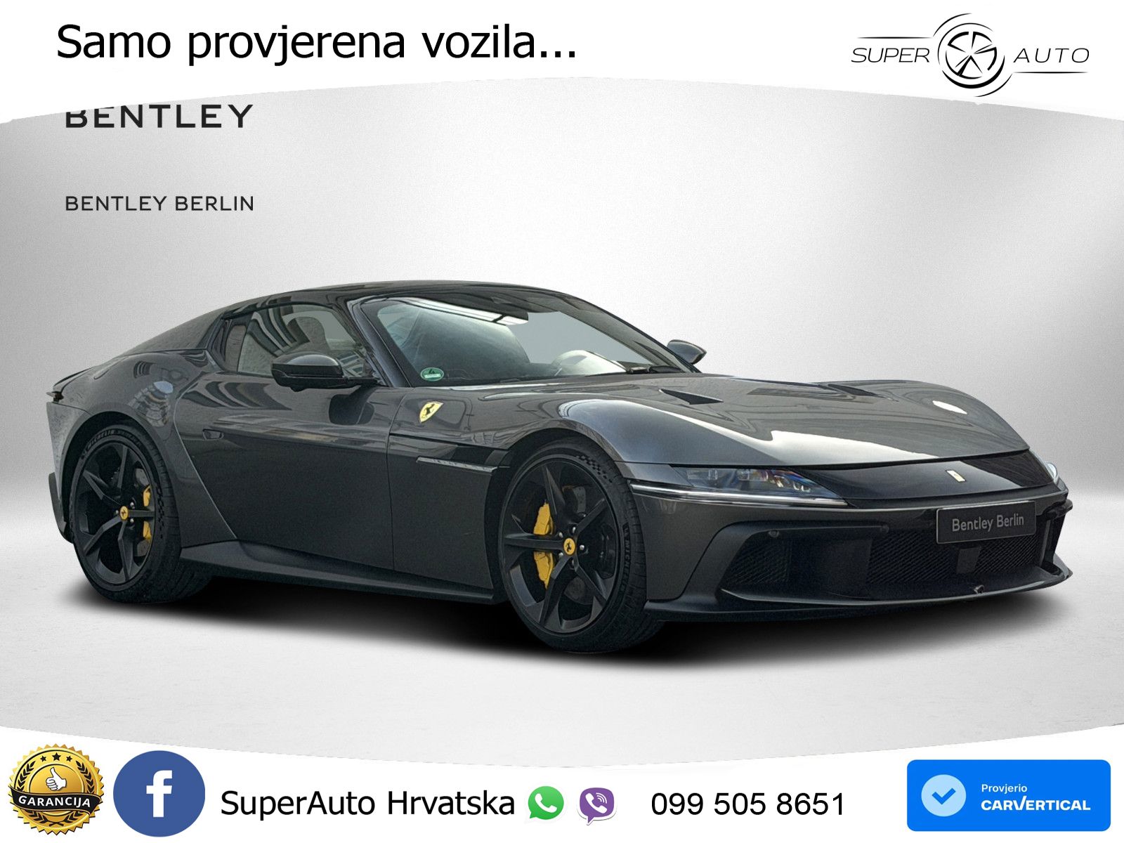 Ferrari 12Cilindri Spider 6.5 V12 (830 KS) F1 DCT ZRAČNI+ACC+GR SJED+360
