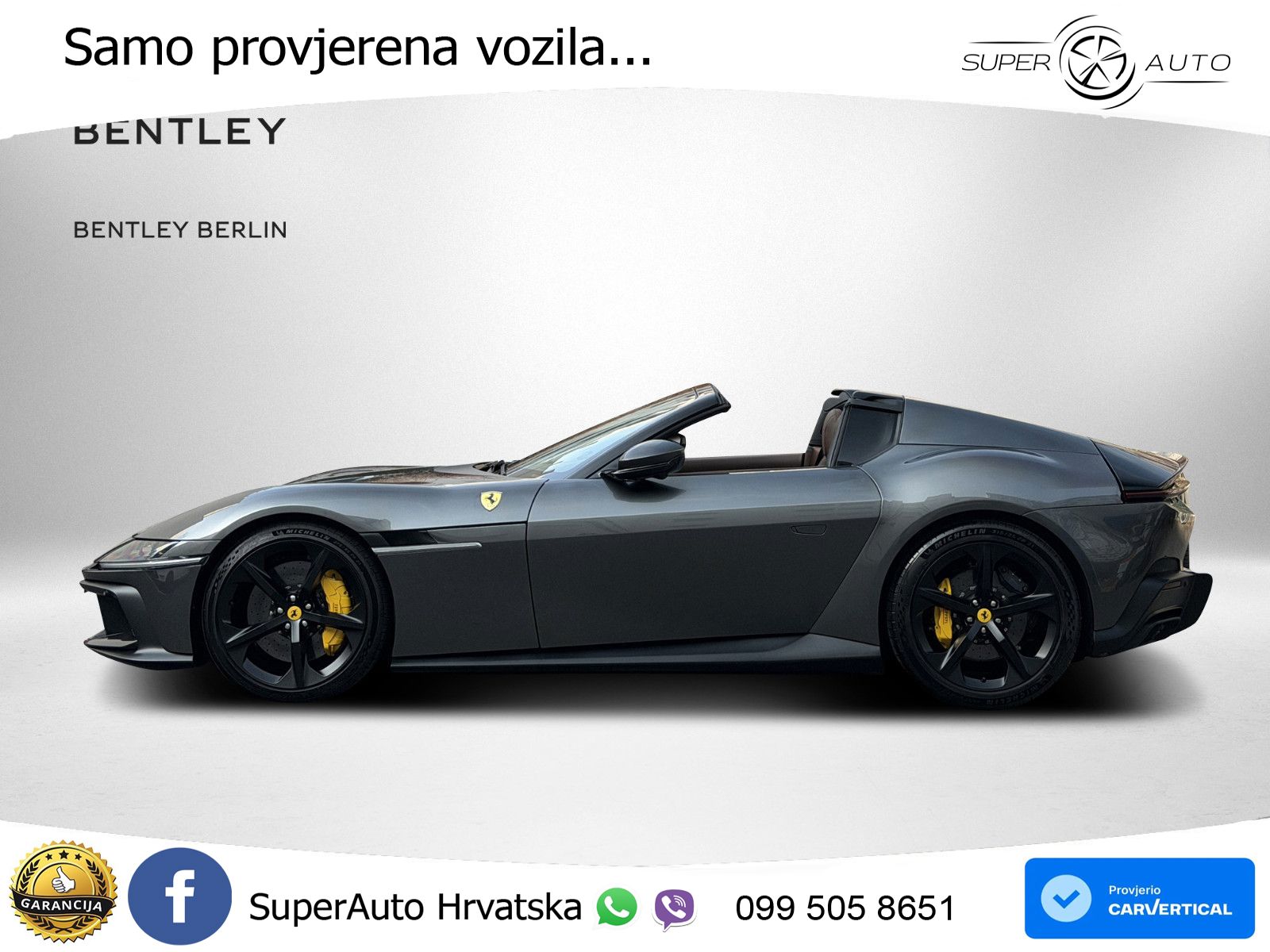 Ferrari 12Cilindri Spider 6.5 V12 (830 KS) F1 DCT ZRAČNI+ACC+GR SJED+360