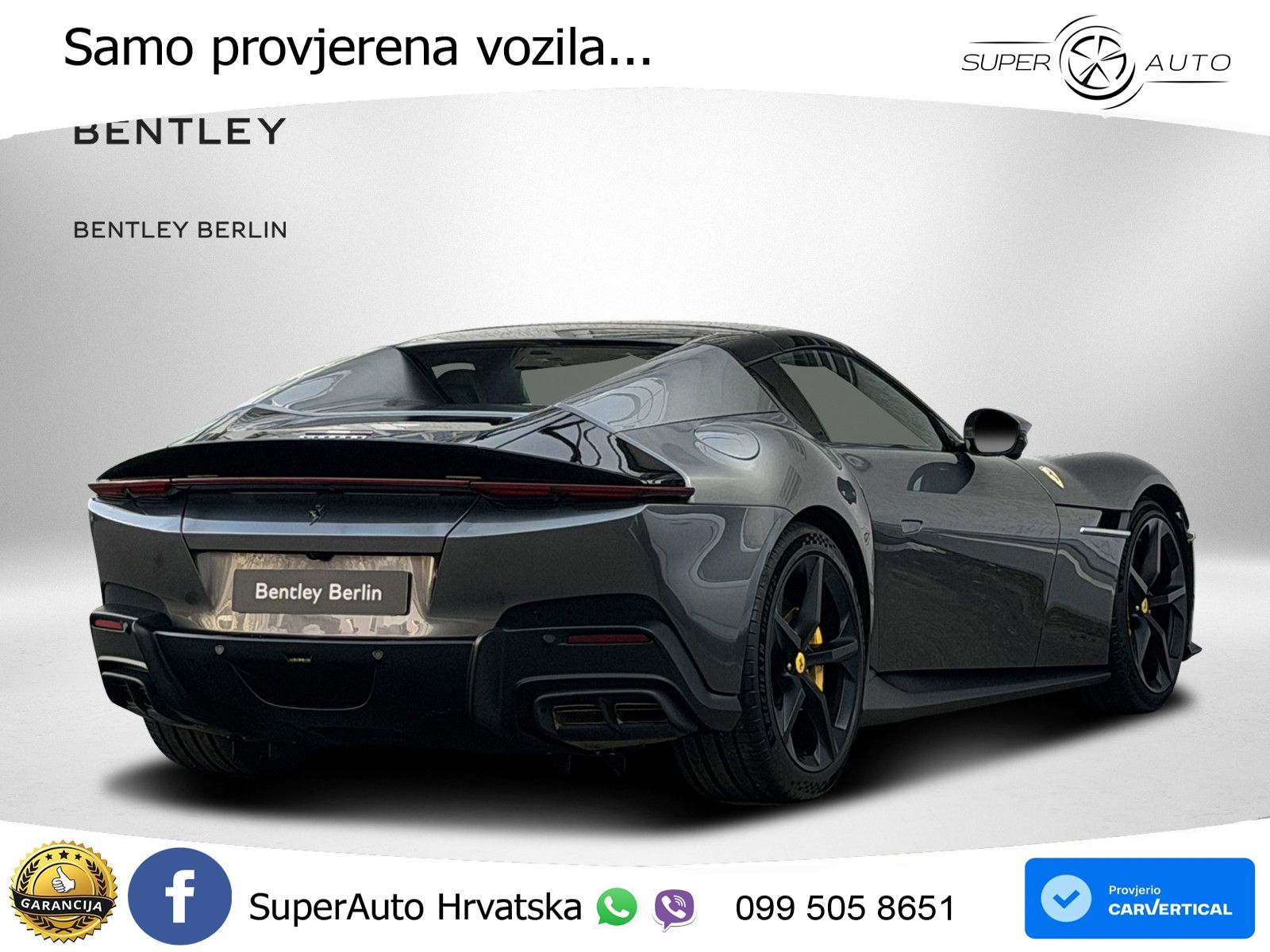 Ferrari 12Cilindri Spider 6.5 V12 (830 KS) F1 DCT ZRAČNI+ACC+GR SJED+360