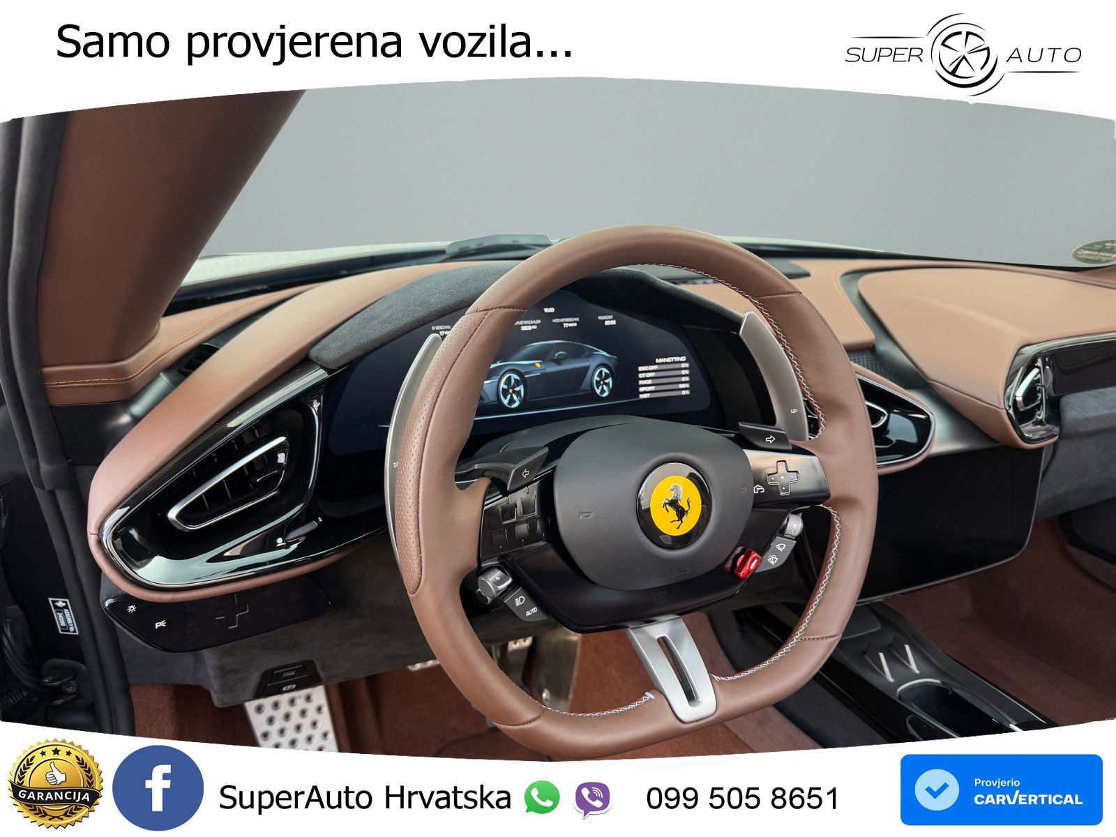 Ferrari 12Cilindri Spider 6.5 V12 (830 KS) F1 DCT ZRAČNI+ACC+GR SJED+360