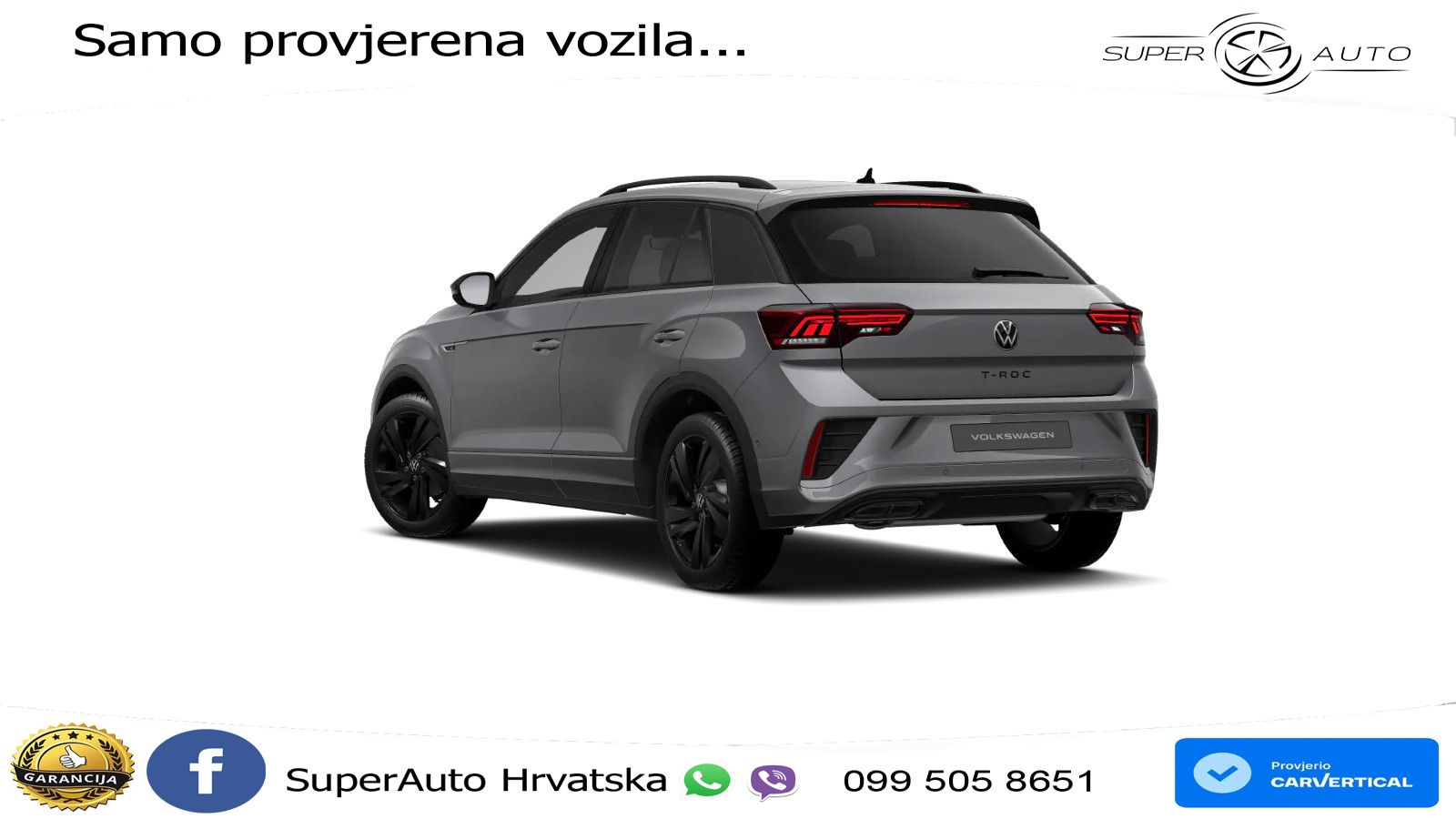 Volkswagen T-Roc 1.5 TSI (150 KS) DSG R-Line LED+GR SJED+ACC