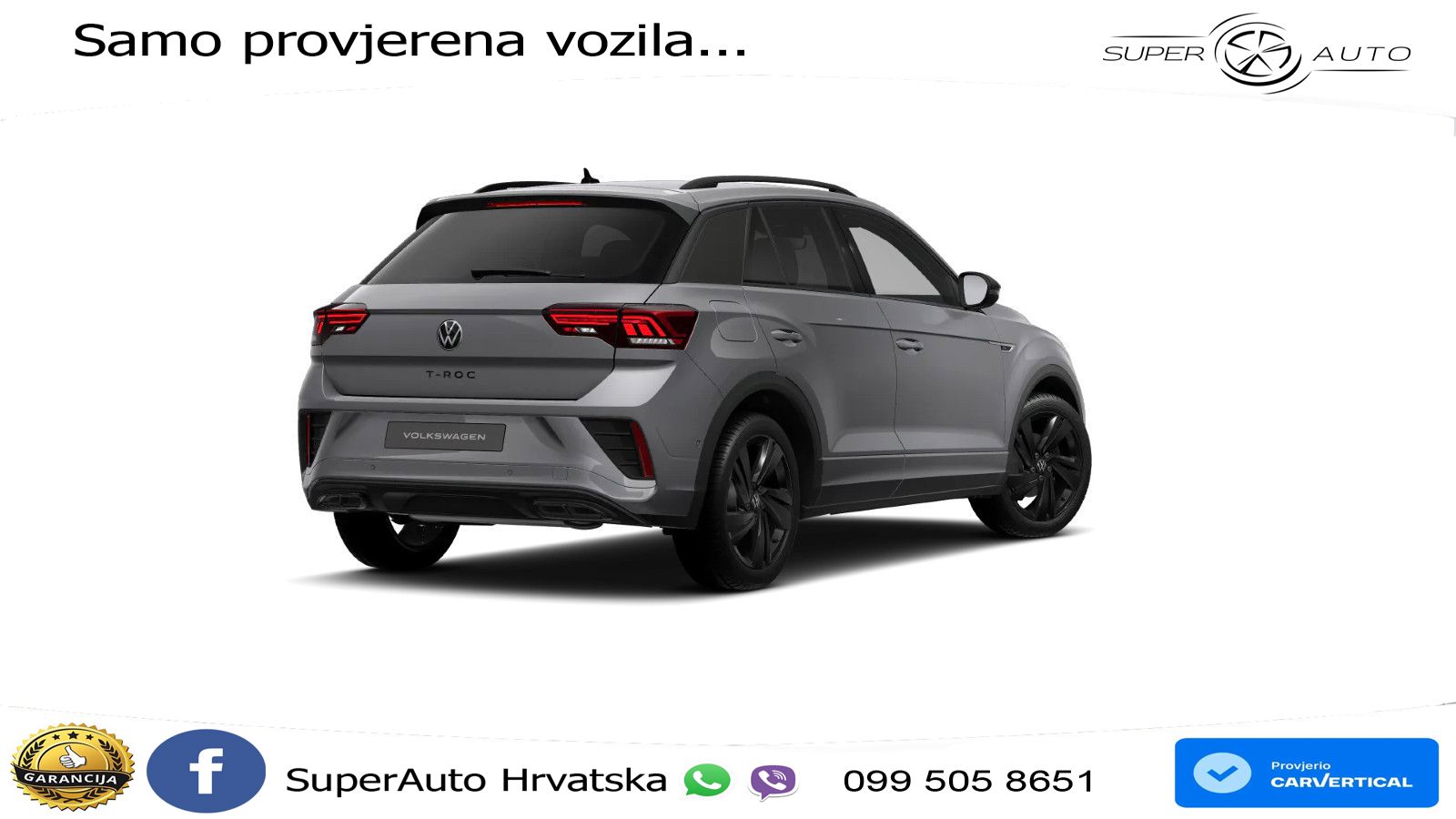 Volkswagen T-Roc 1.5 TSI (150 KS) DSG R-Line LED+GR SJED+ACC