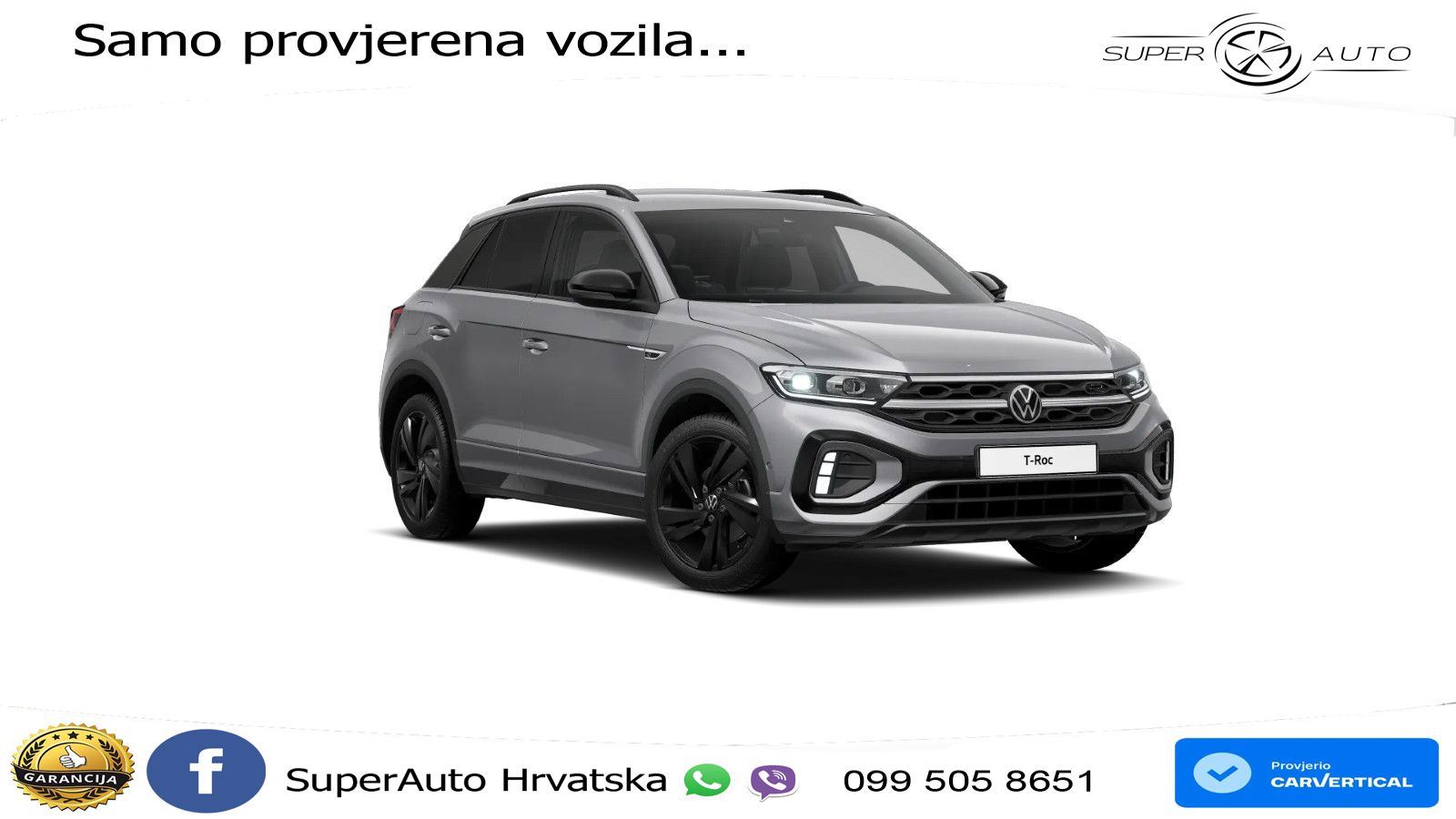 Volkswagen T-Roc 1.5 TSI (150 KS) DSG R-Line LED+GR SJED+ACC