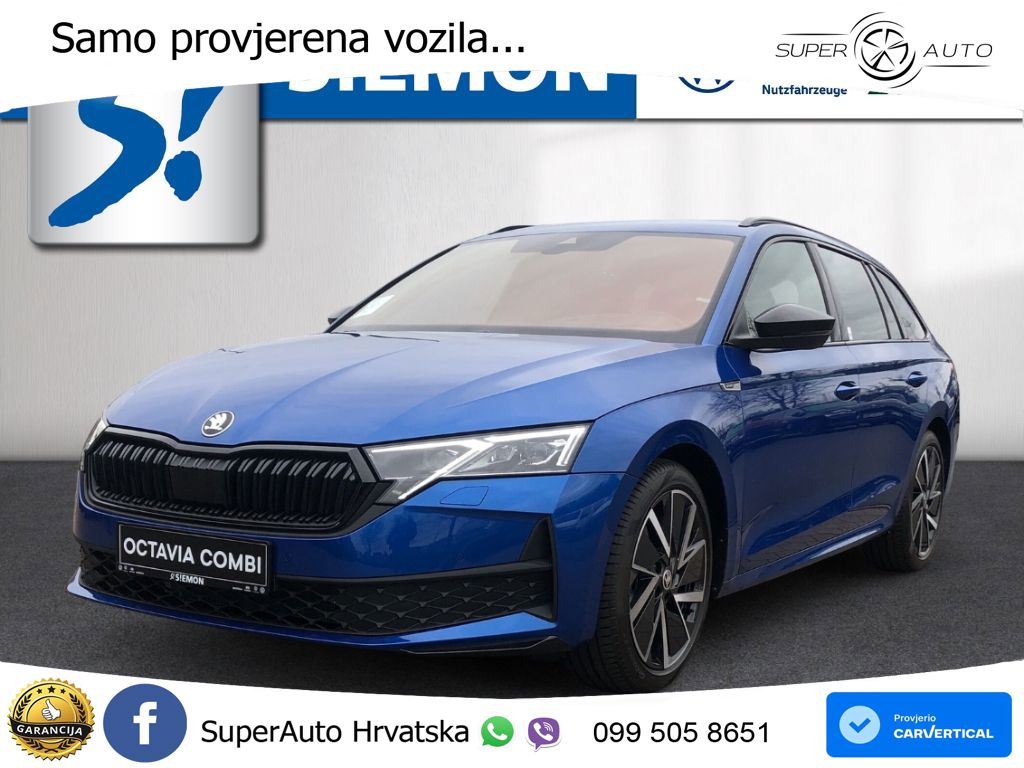 Škoda Octavia Combi 1.5 TSI (150 KS) DSG SportLine LED+GR SJED+ACC