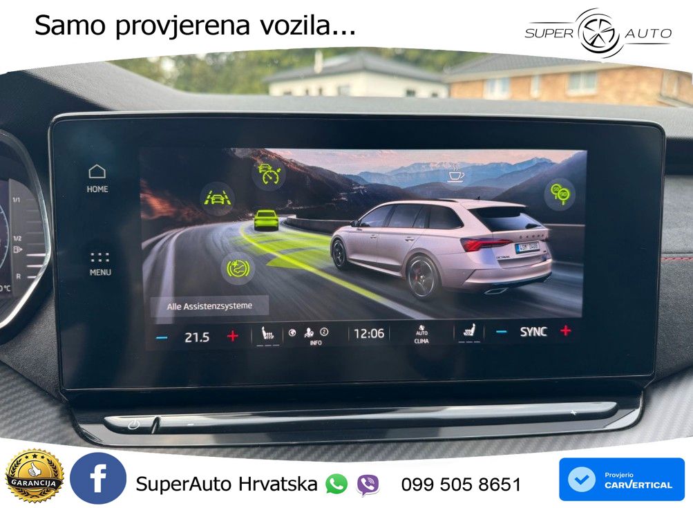 Škoda Octavia Combi RS 2.0 TDI (200 KS) 4x4 DSG LED+GR SJED+ACC