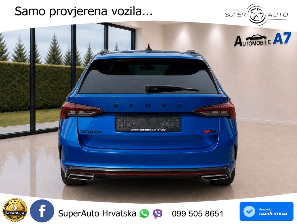 Škoda Octavia Combi RS 2.0 TDI (200 KS) 4x4 DSG LED+GR SJED+ACC